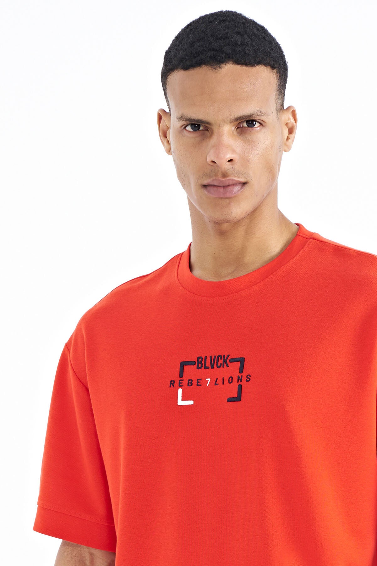 Fiesta Print O Collar Oversize Men's T-Shirt - 88192