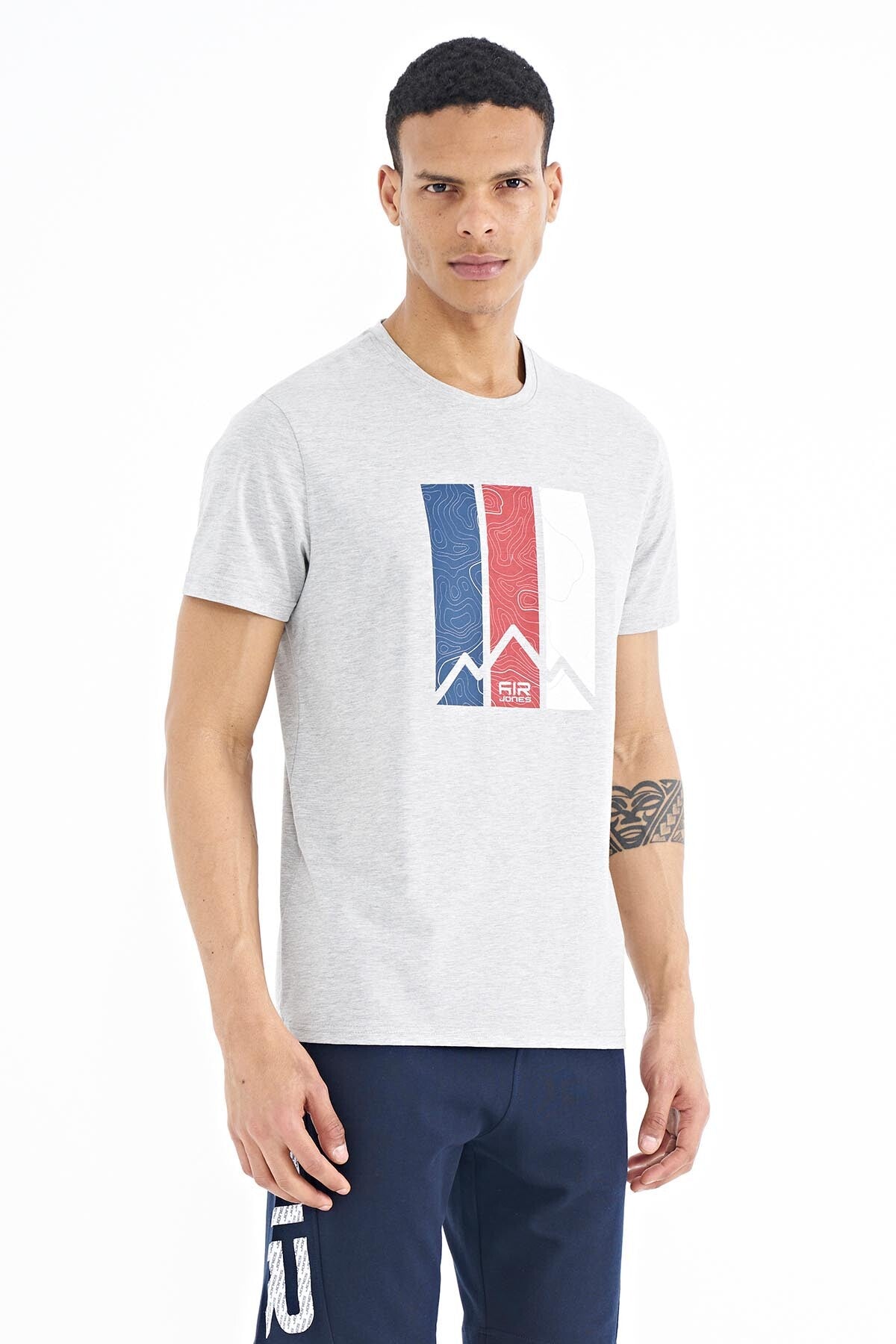 Dean Grey Standard Fit Men's T-Shirt - 88211