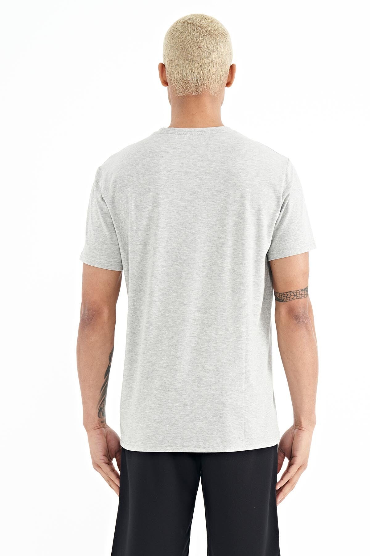 Stew Grey Melanj O Collar Men's T-Shirt - 88229