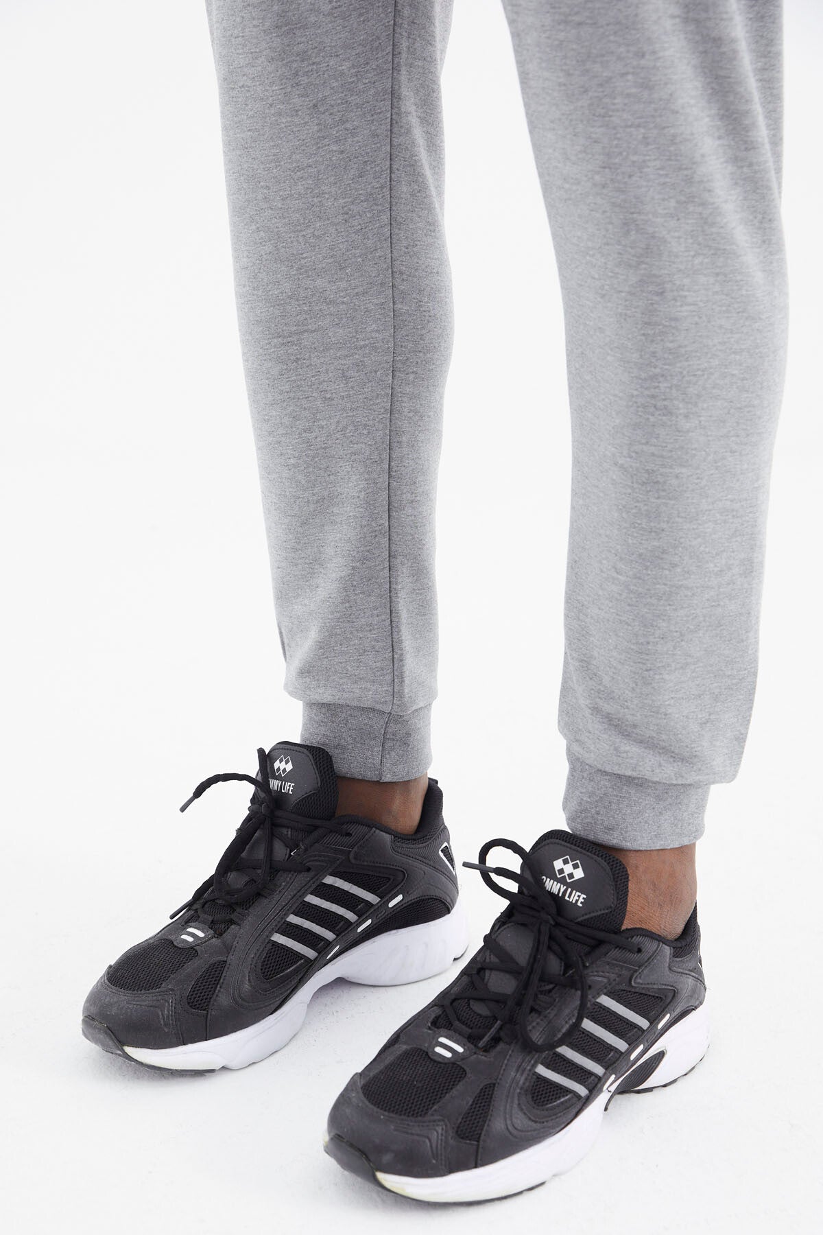 Daniel Grey Melange Jogger Men's Tracksuit Bottom - 82116