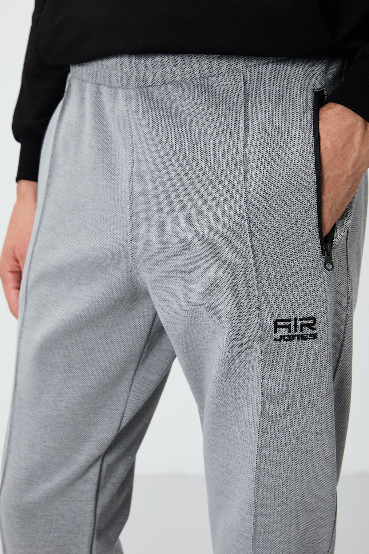 Grey Melange Jogger Men's Tracksuit Bottom - 82113