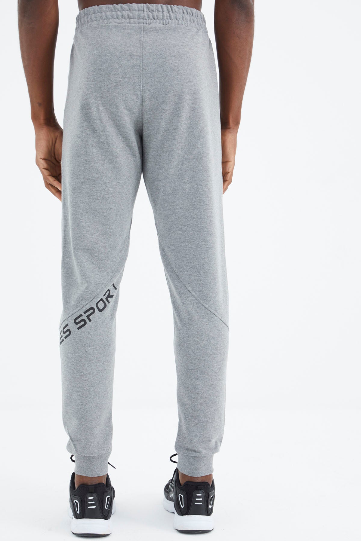 Gale Gray Melange Jogger Men's Tracksuit Bottom - 82111