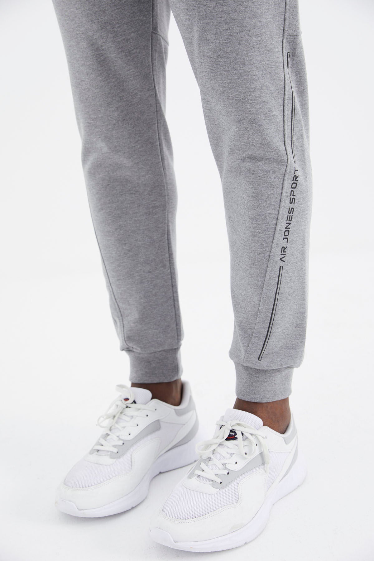Harold Grey Melange Jogger Men's Tracksuit Bottom - 82112