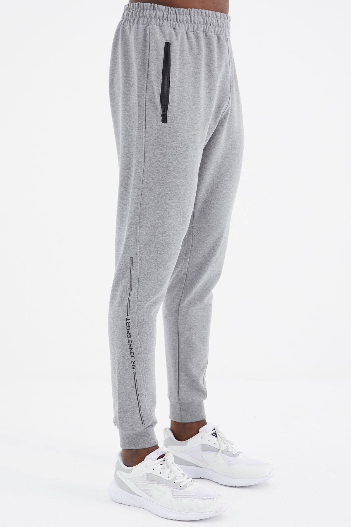 Harold Grey Melange Jogger Men's Tracksuit Bottom - 82112