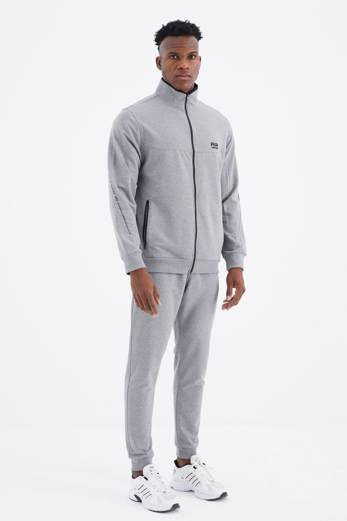 Igor Grey Melange Standard Mold Tracksuit Set - 85229