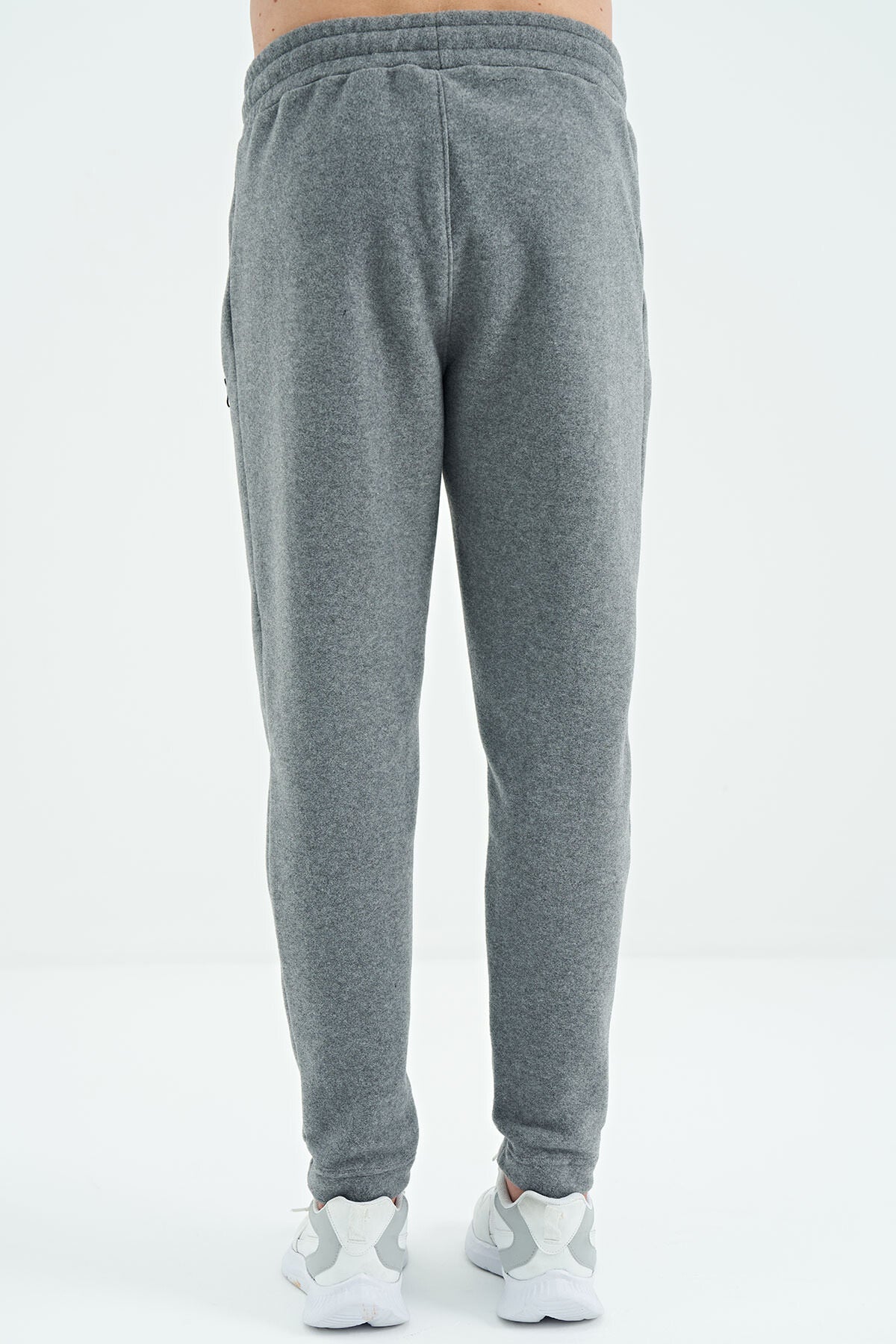 Darrel Grey Melange Polar Men's Tracksuit Bottom - 82109