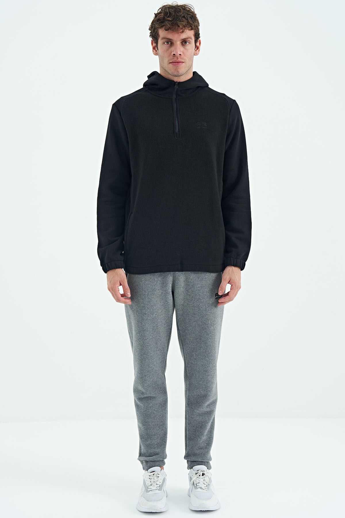 Darrel Grey Melange Polar Men's Tracksuit Bottom - 82109