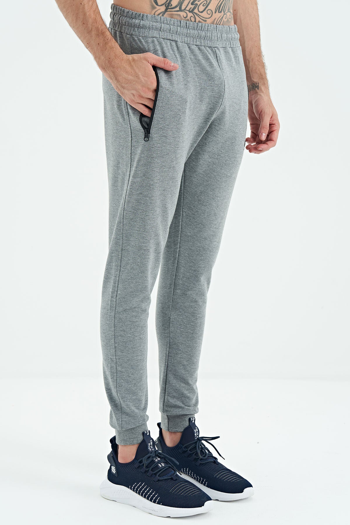 Black Jogger Men's Tracksuit Bottom - 84907