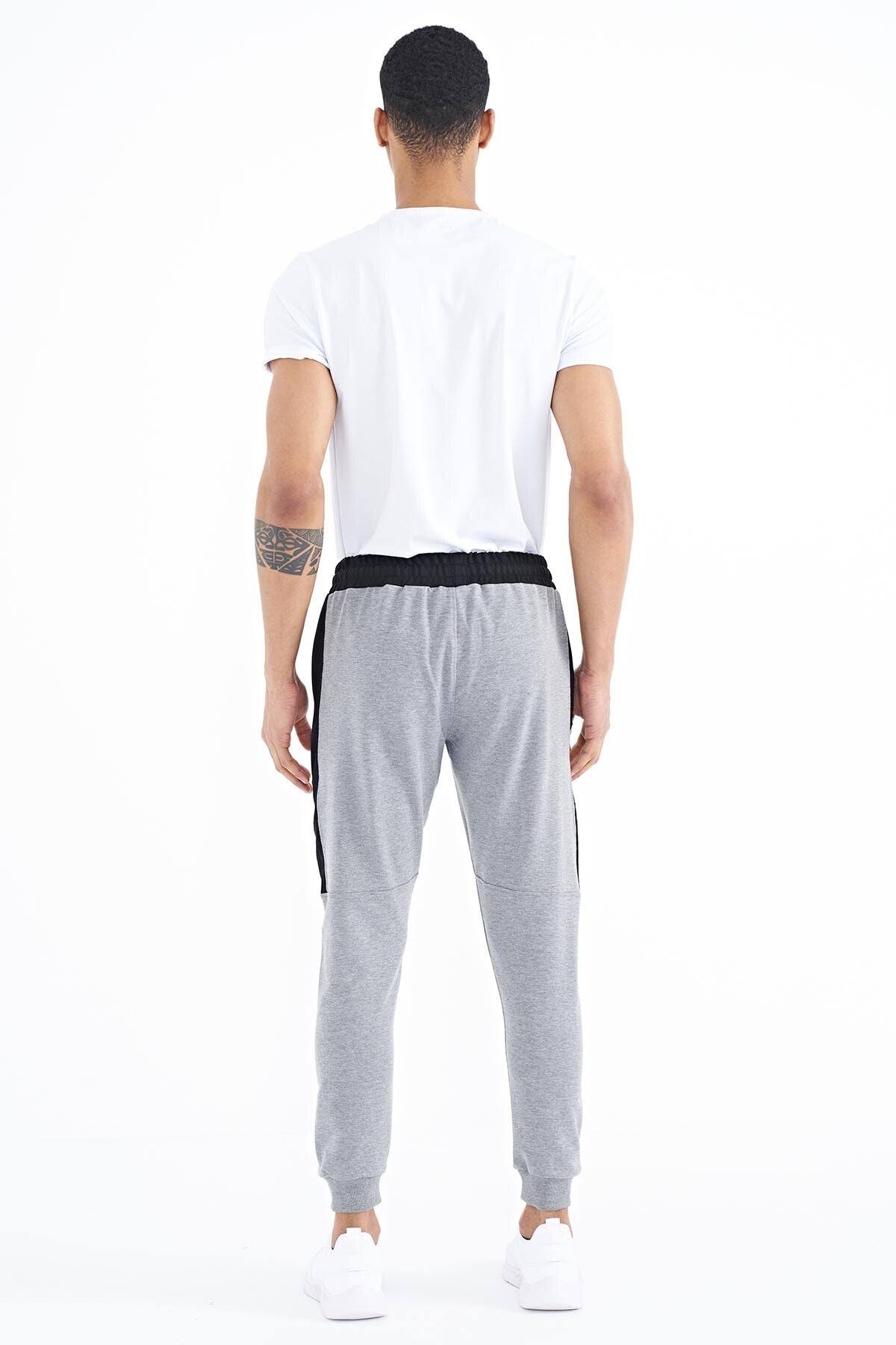 Paul Grey Melange Jogger Men's Tracksuit Bottom - 84915