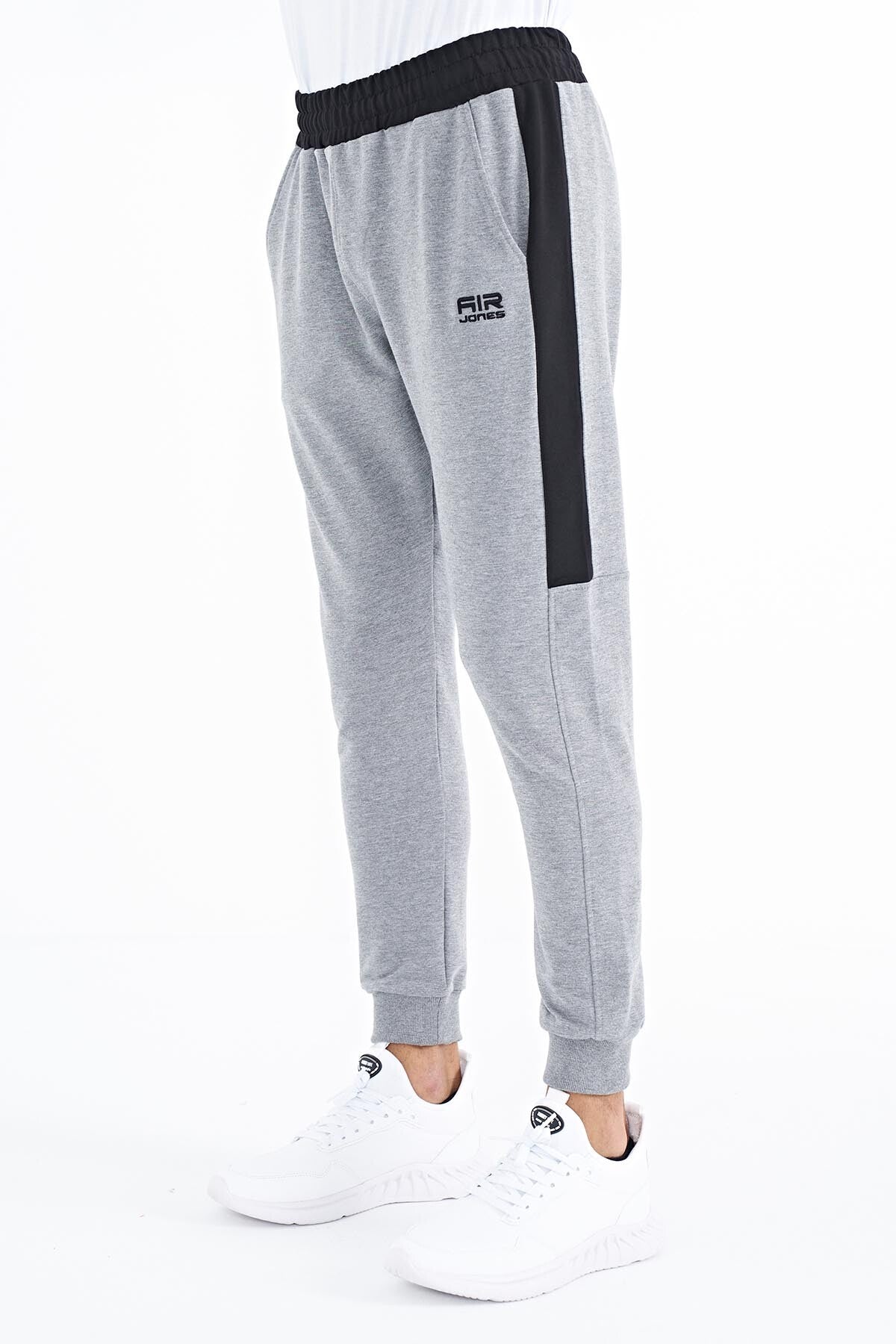 Paul Grey Melange Jogger Men's Tracksuit Bottom - 84915