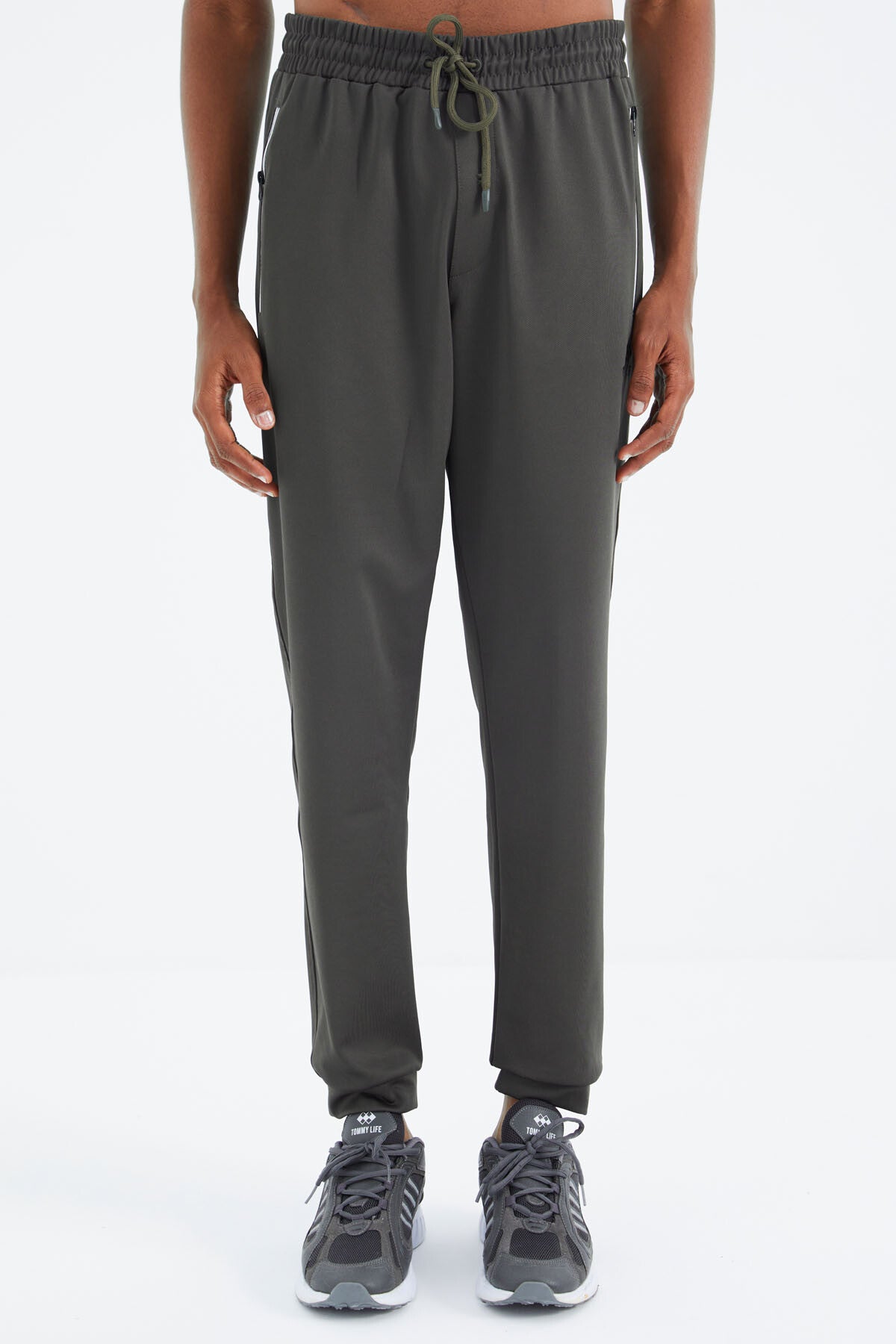 Laced Hood Detailed Relax Fit Men's Tracksuit Bottom - 84993
