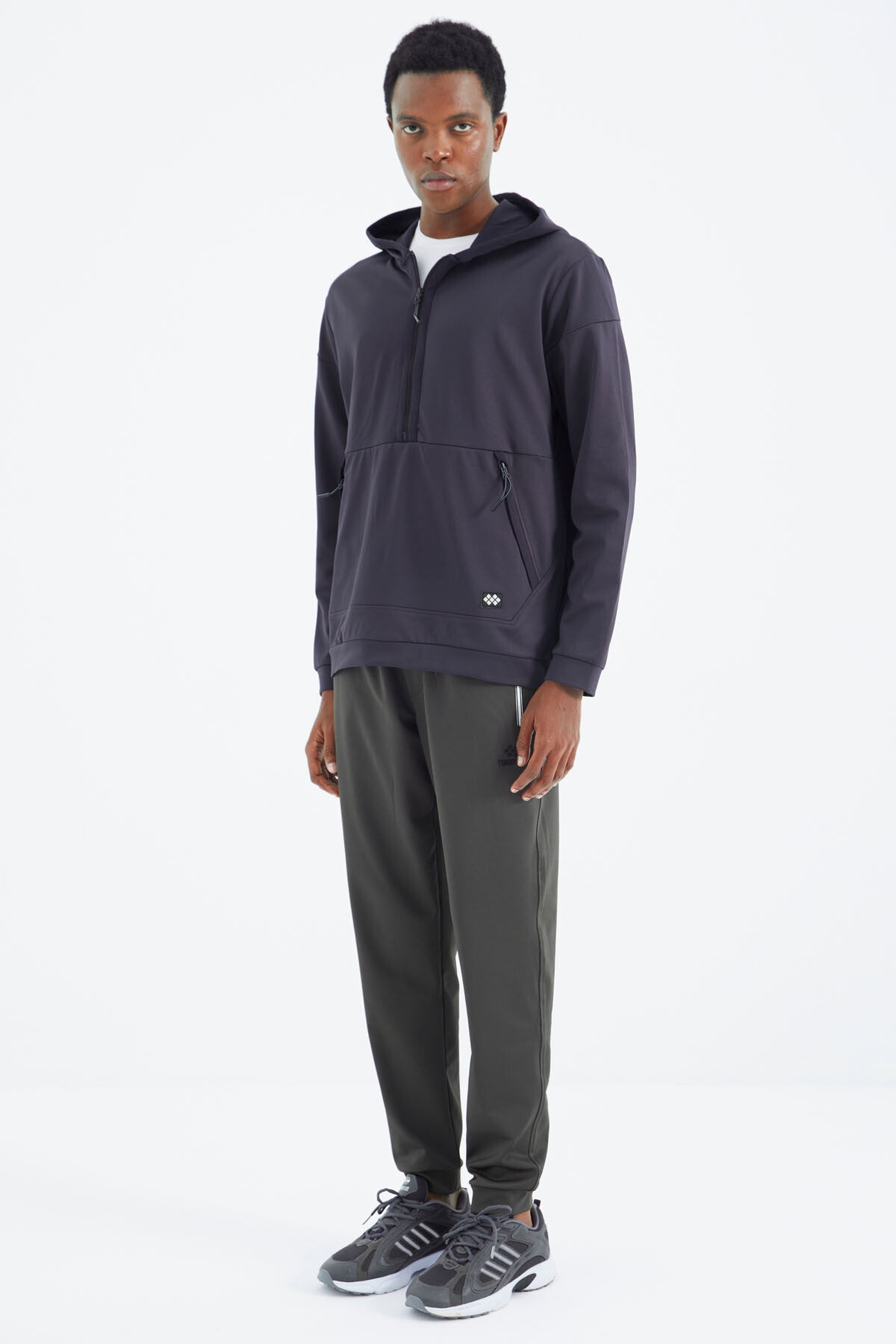 Laced Hood Detailed Relax Fit Men's Tracksuit Bottom - 84993