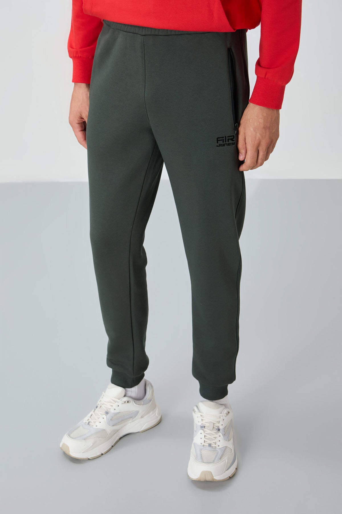Cesar Khaki Quilted Men's Tracksuit Bottom - 84929