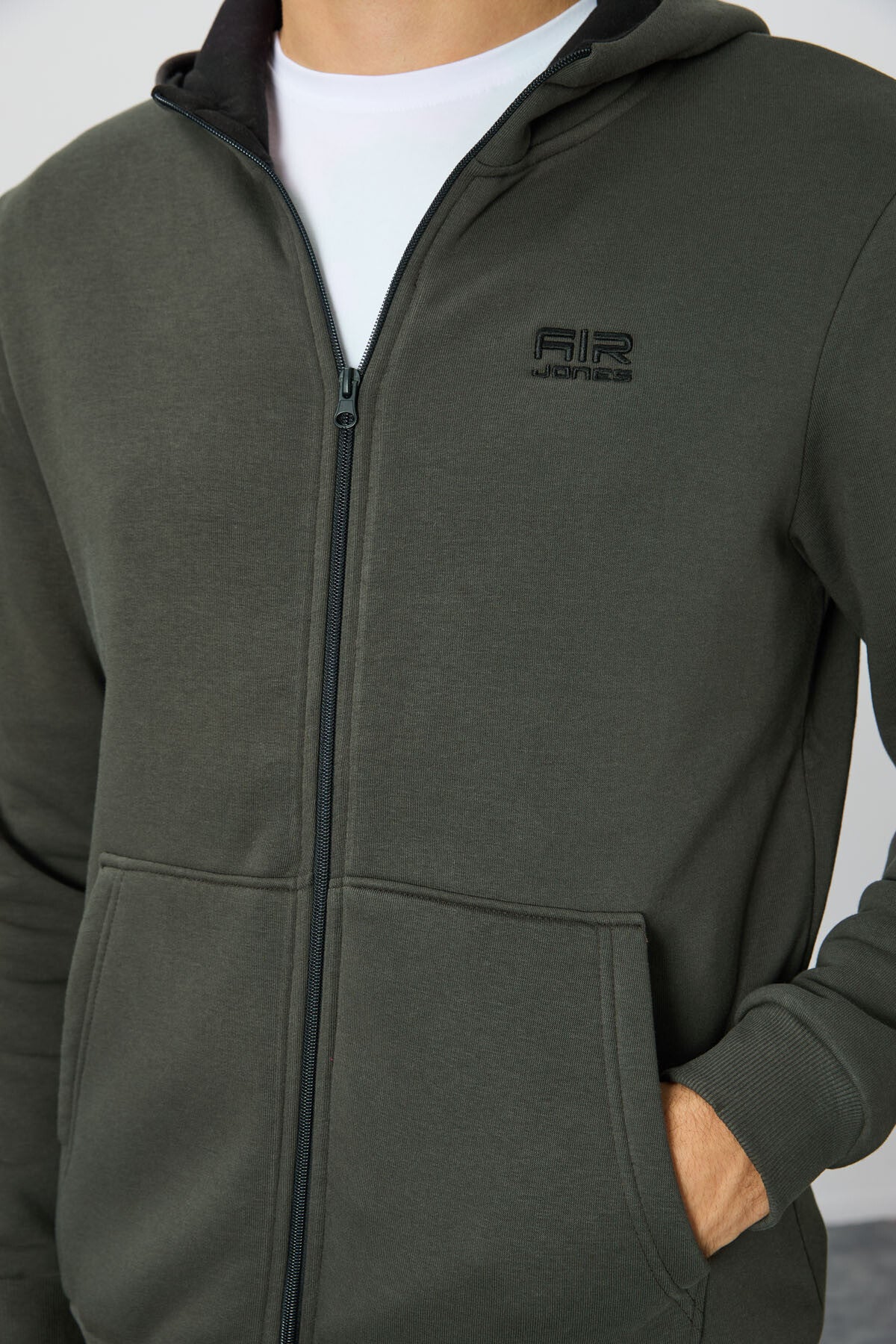 Hector Khaki Hooded Men's Sweatshirt - 88139