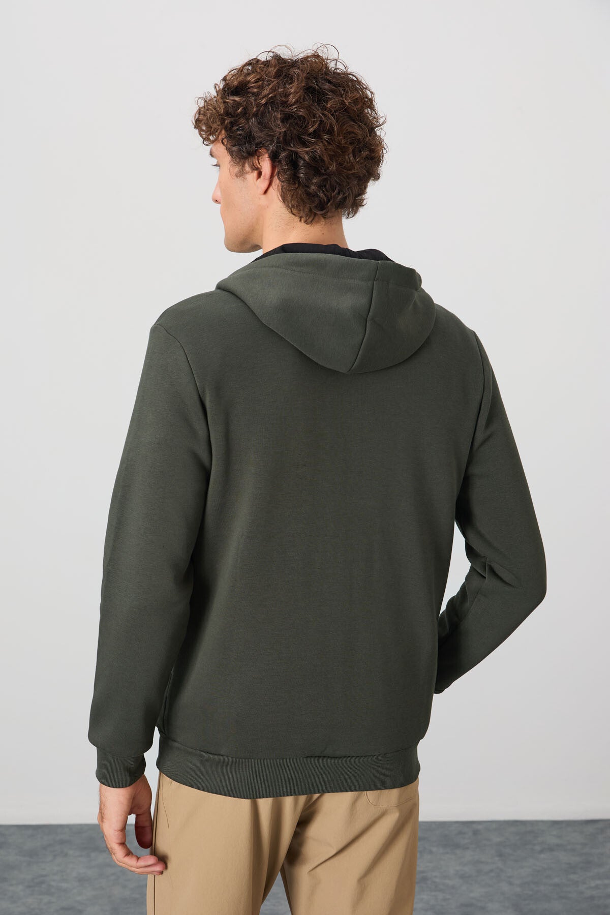 Hector Khaki Hooded Men's Sweatshirt - 88139