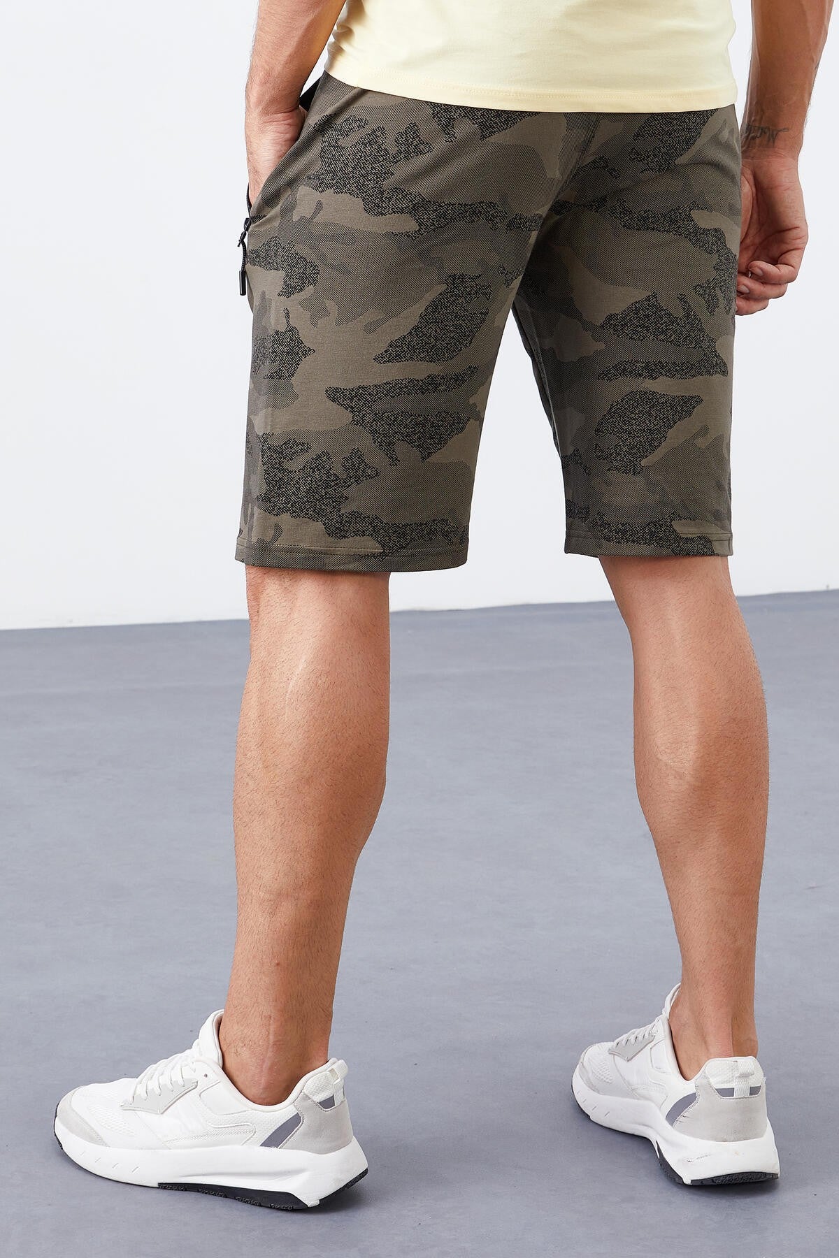Camouflage Patterned Standard Fit Men's Shorts - 81157