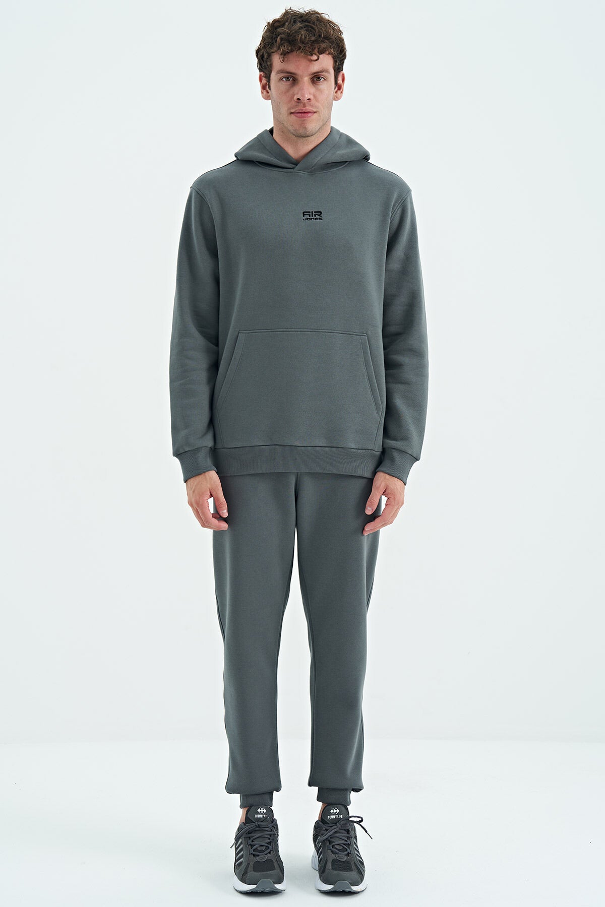 David Khaki Quilted Men's Tracksuit Set - 85192
