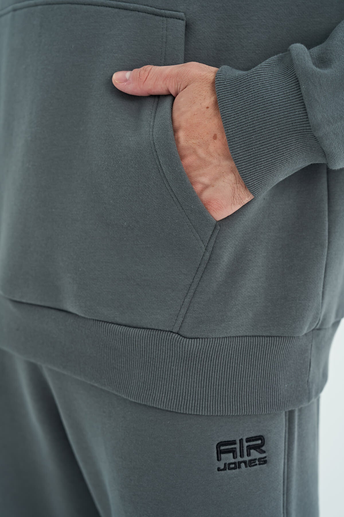 David Khaki Quilted Men's Tracksuit Set - 85192