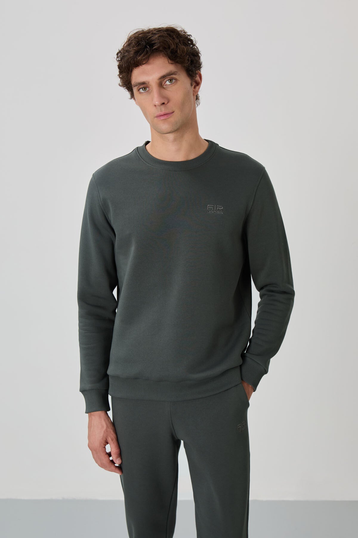 Andy Khaki Men's Hooded Tracksuit Set - 85190