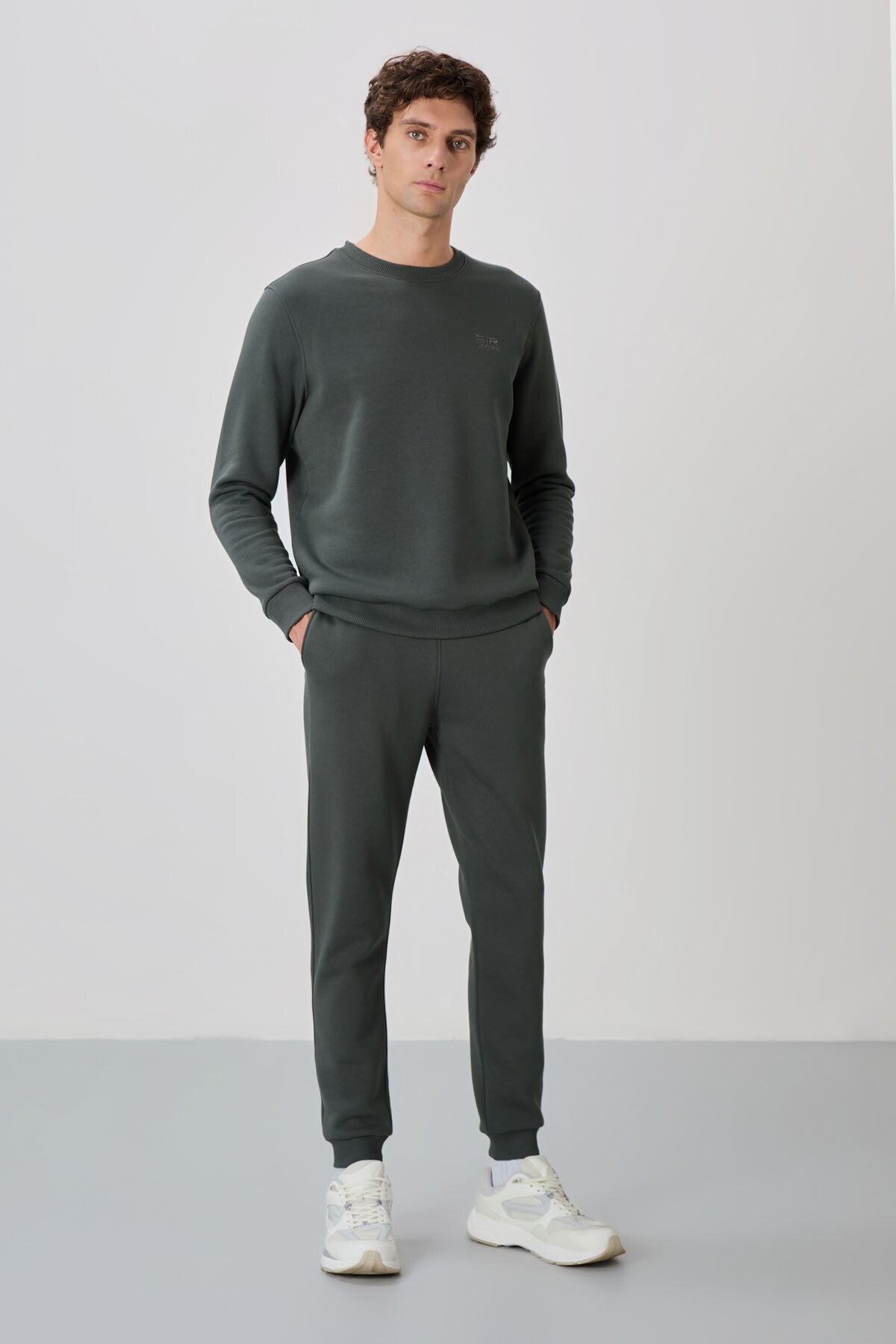 Andy Khaki Men's Hooded Tracksuit Set - 85190