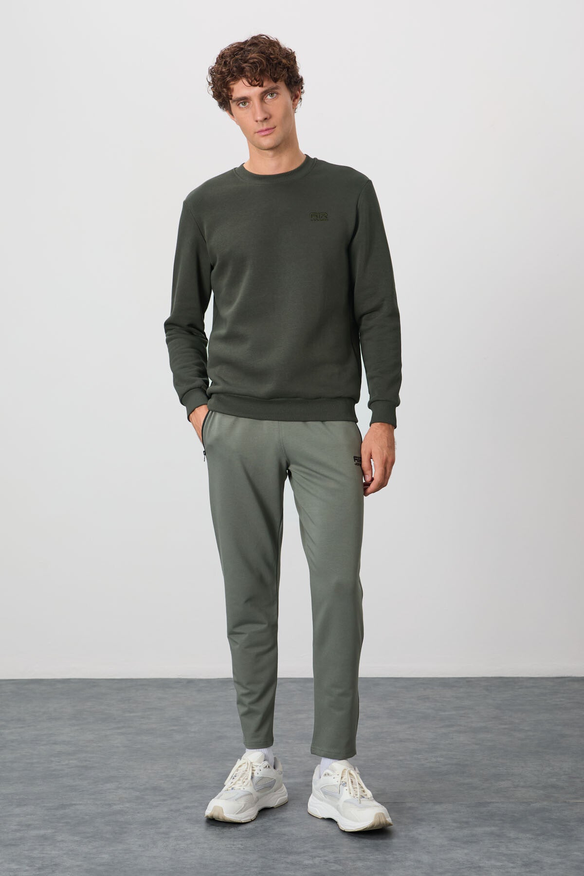 Omar Khaki Ribbed Men's Sweatshirt - 88137