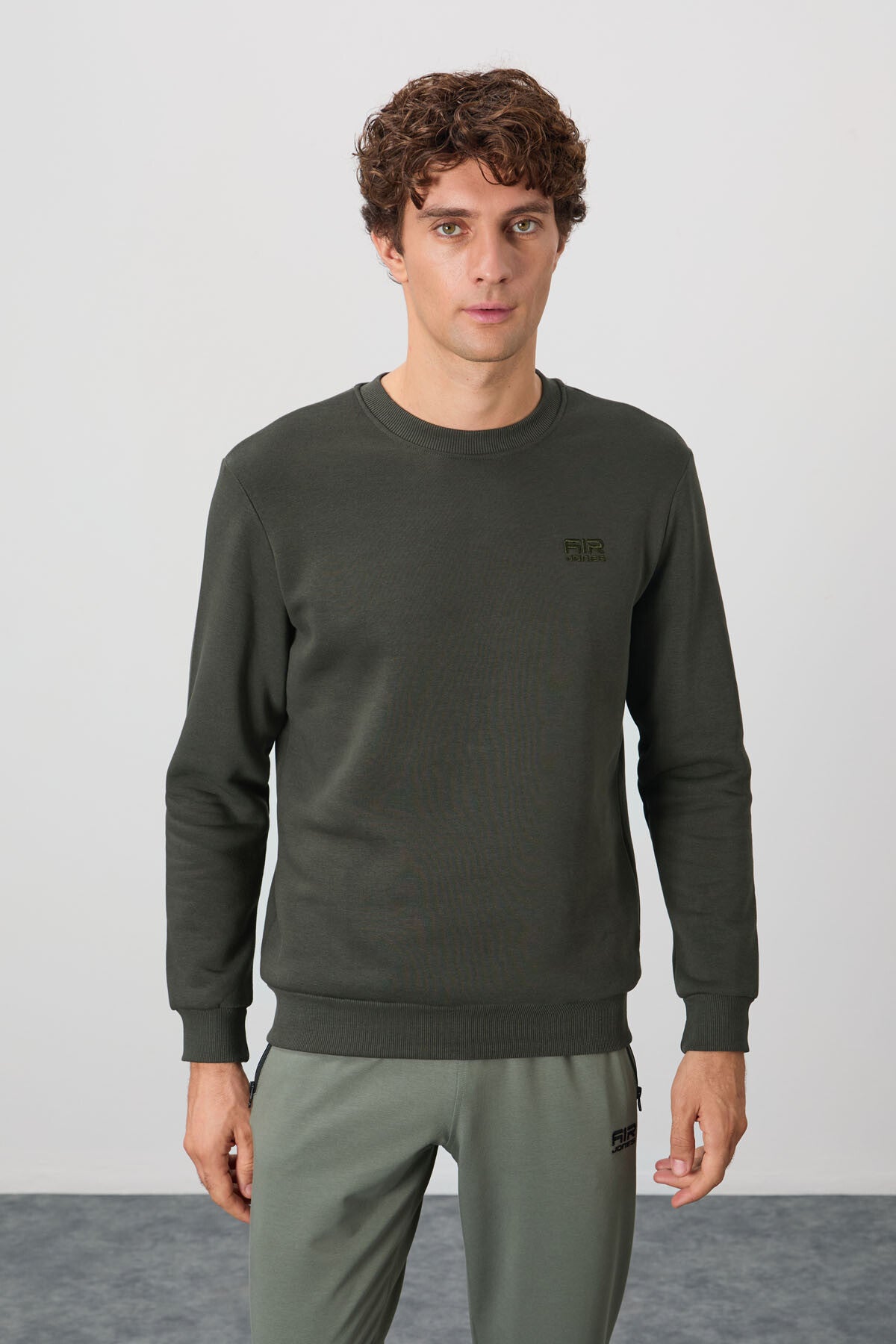 Omar Khaki Ribbed Men's Sweatshirt - 88137