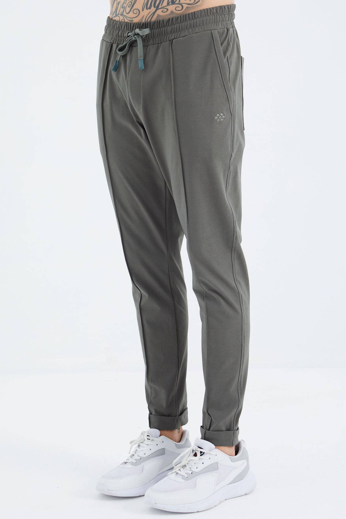 Right Front Stitch Detailed Relax Fit Men's Tracksuit Bottom - 84996
