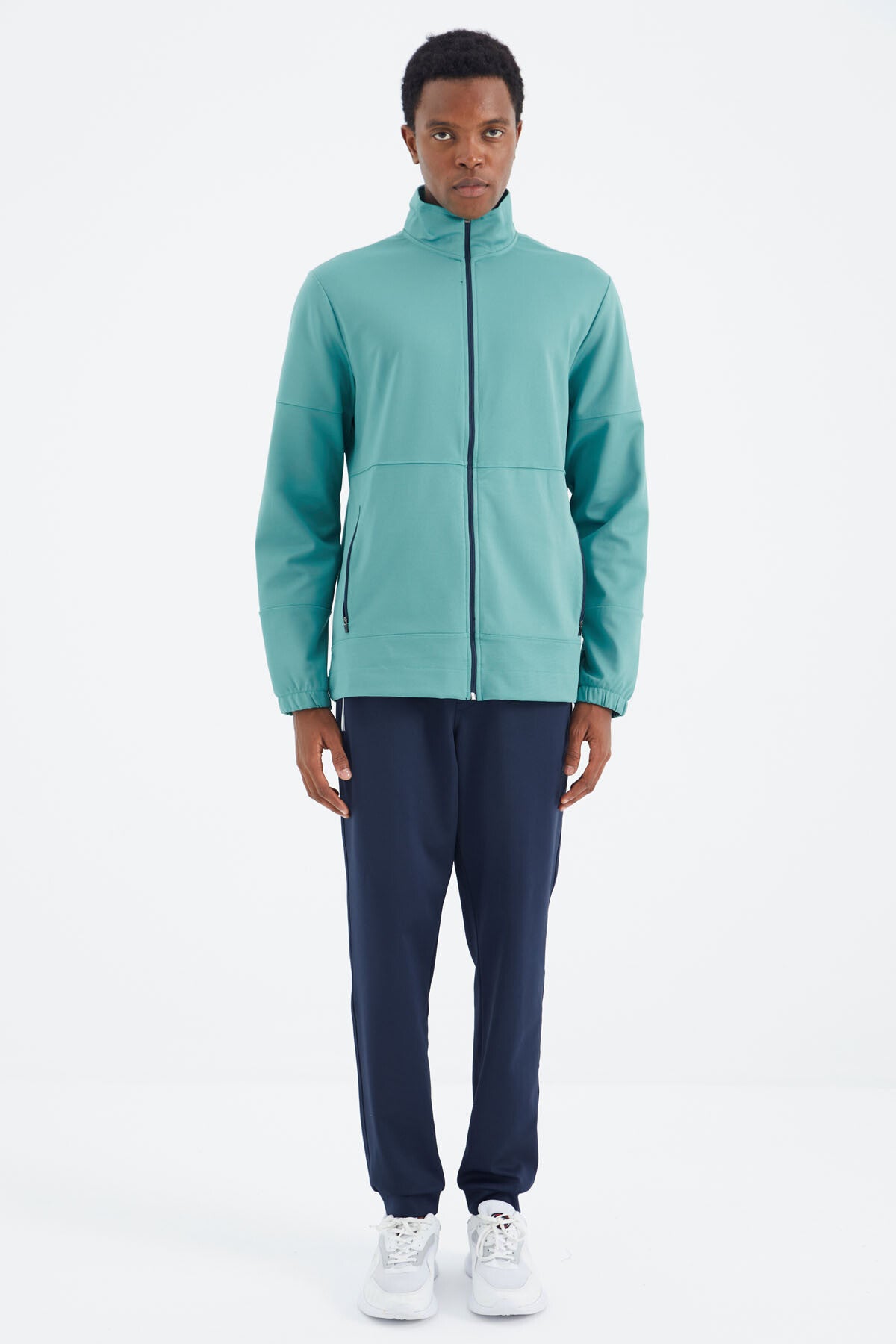 Indigo Laced Hip Detailed Relax Fit Men's Tracksuit Bottom - 84993