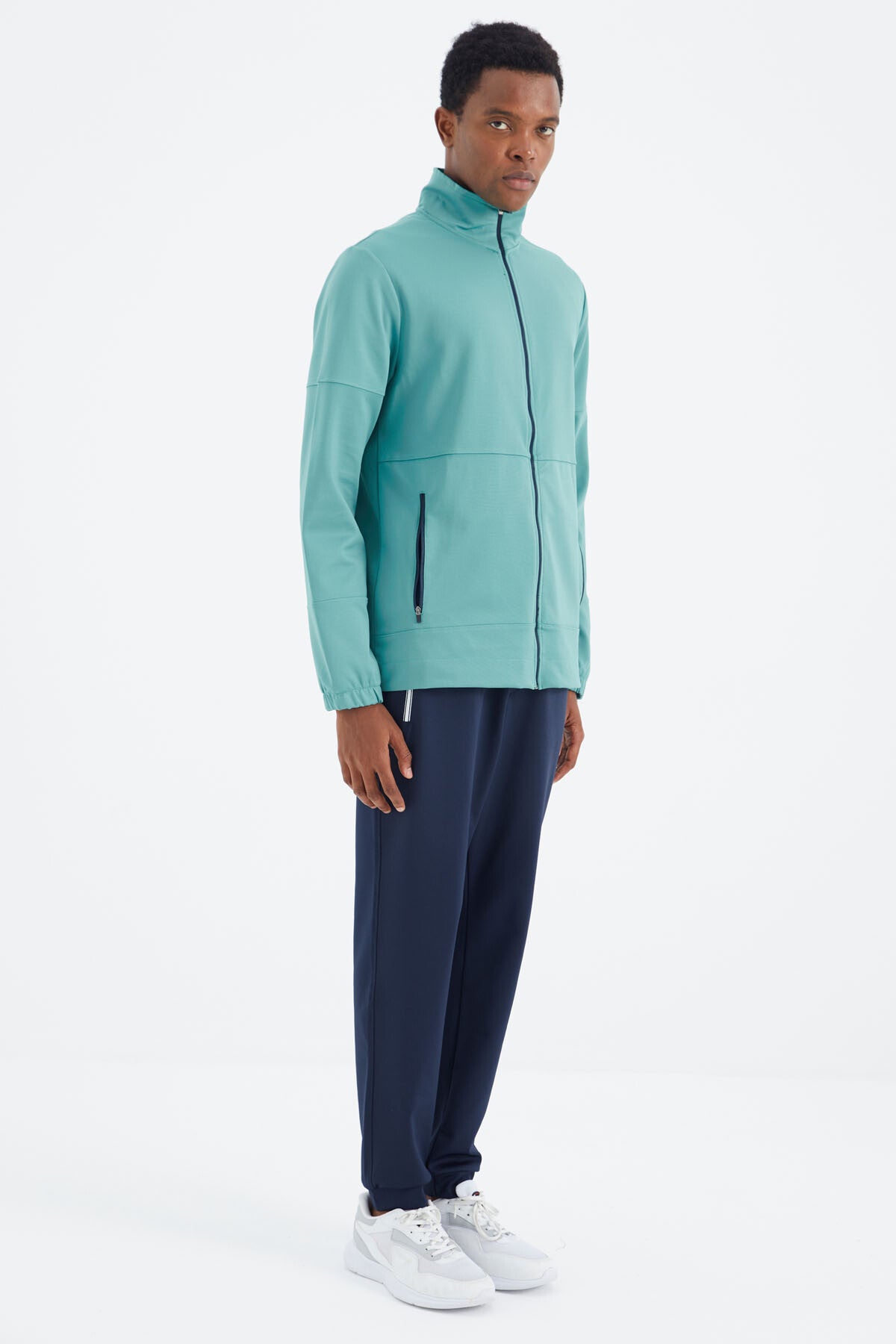 Indigo Laced Hip Detailed Relax Fit Men's Tracksuit Bottom - 84993