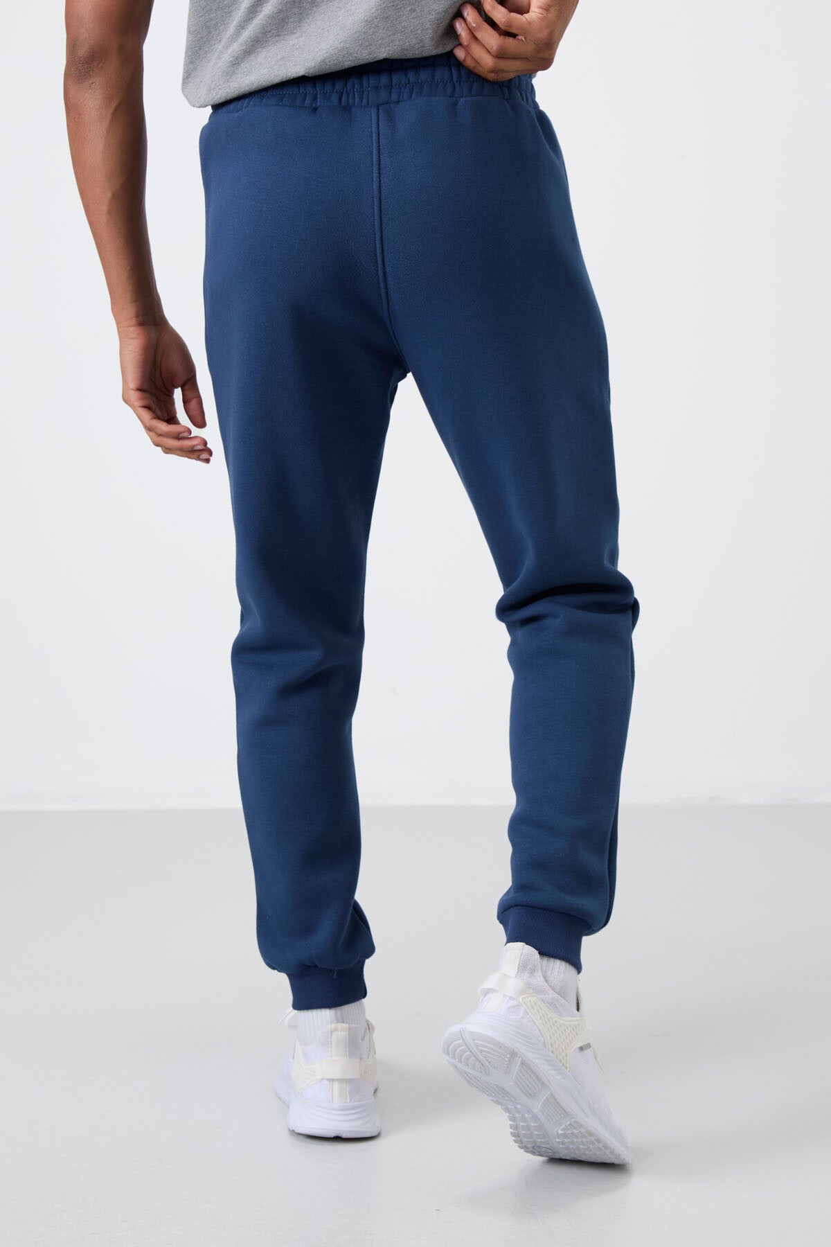 Cesar Indigo Zippered Hooded Men's Tracksuit Bottom - 84929