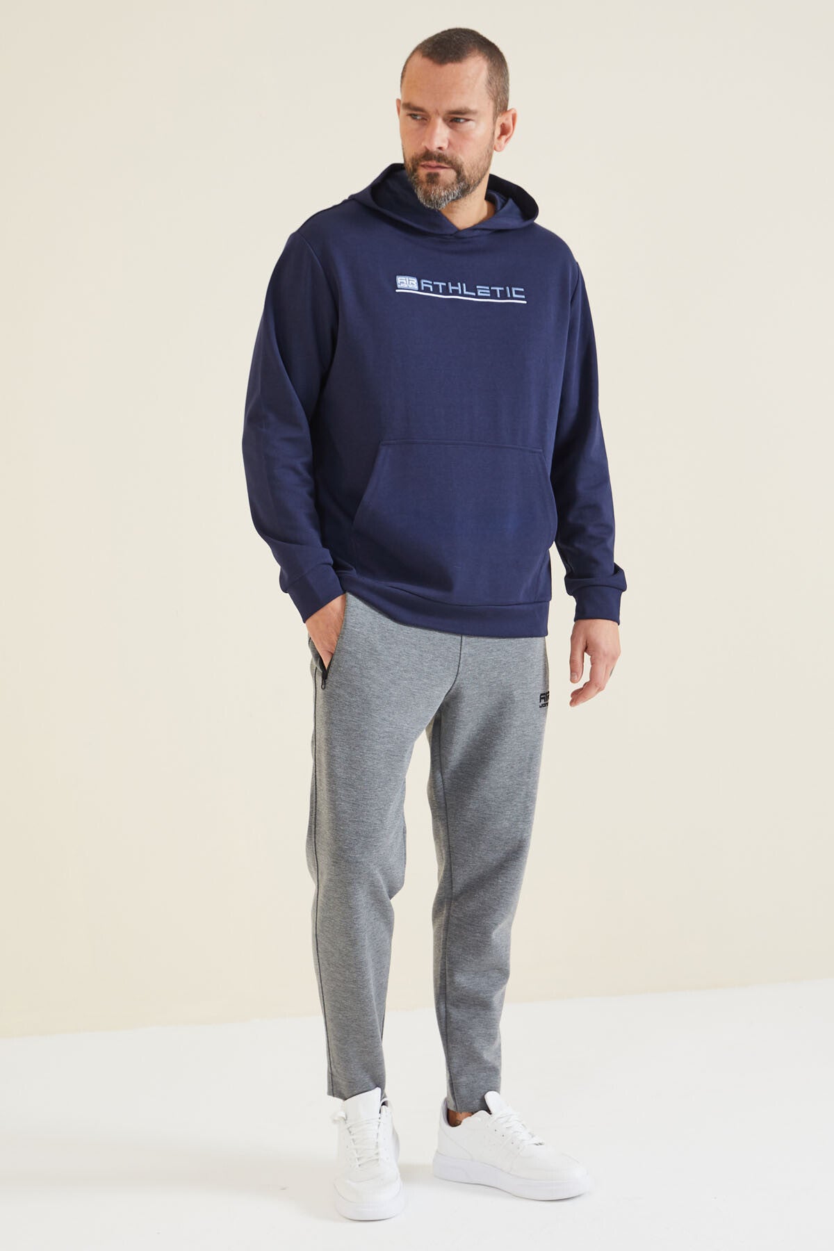 Pierce Indigo Hooded Men's Sweatshirt - 88132