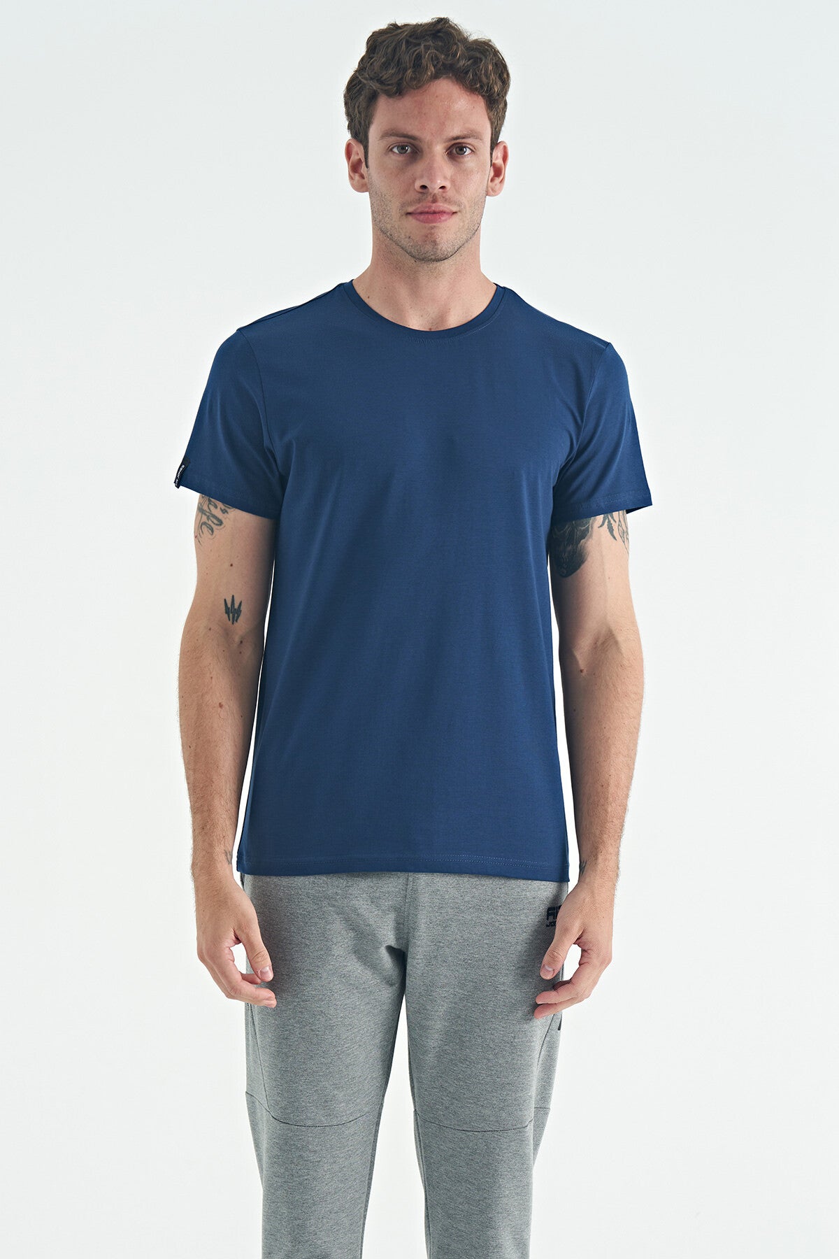 Indigo Basic Men's T-Shirt - 88245