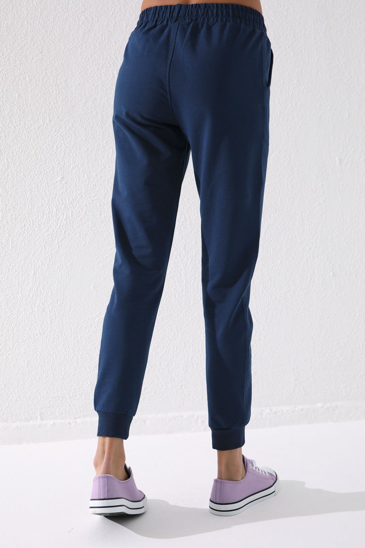 Indigo high-waisted jogger comfy form women Tracksuit