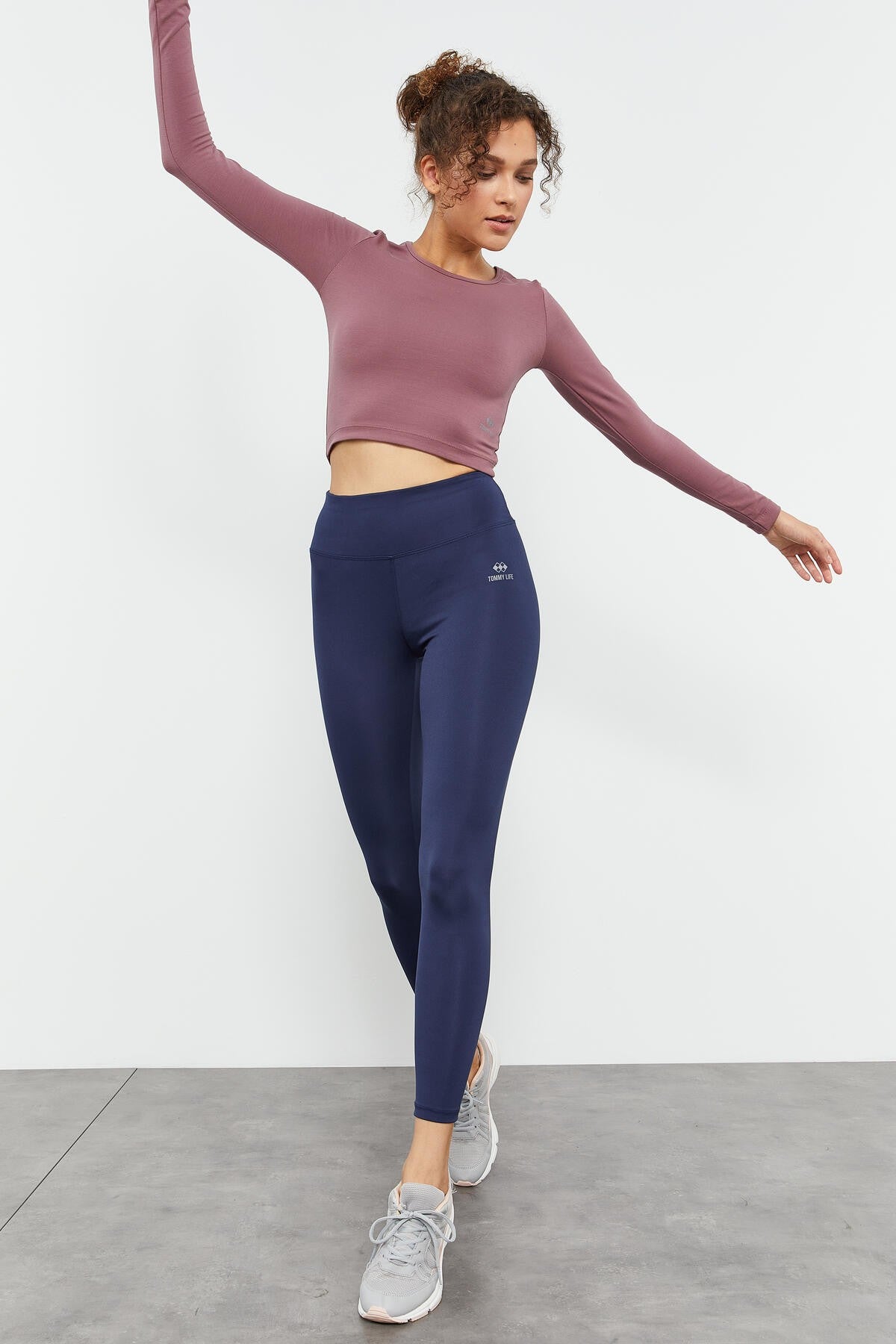 Indigo High Waist Stretch Slim Fit Skinny Leg Women's Tights - 94545