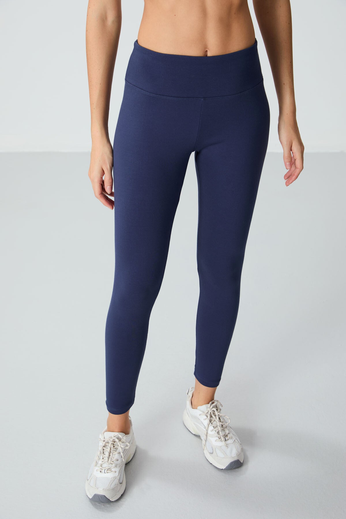 Indigo High Waist Thermal Slim Fit Tapered Leg Women's Tights - 94577