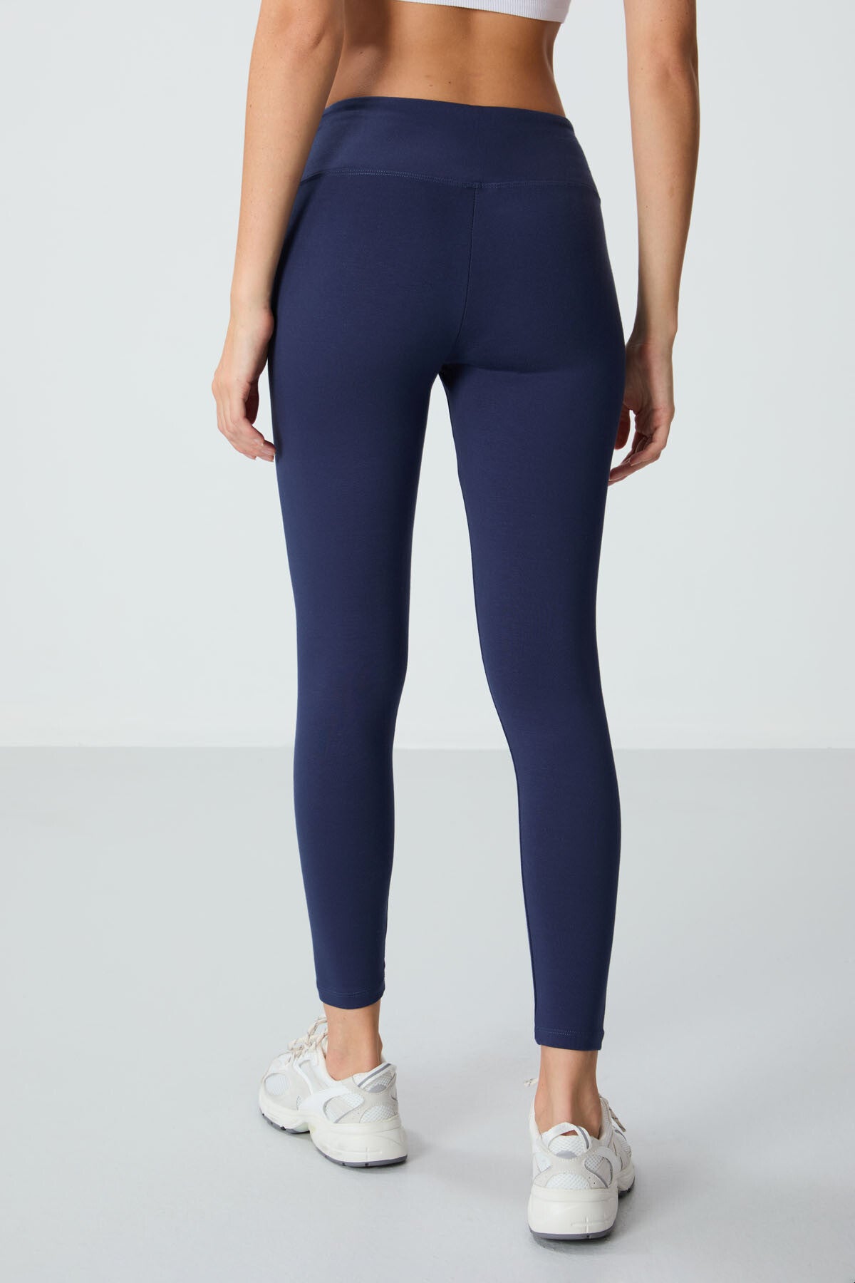 Indigo High Waist Thermal Slim Fit Tapered Leg Women's Tights - 94577