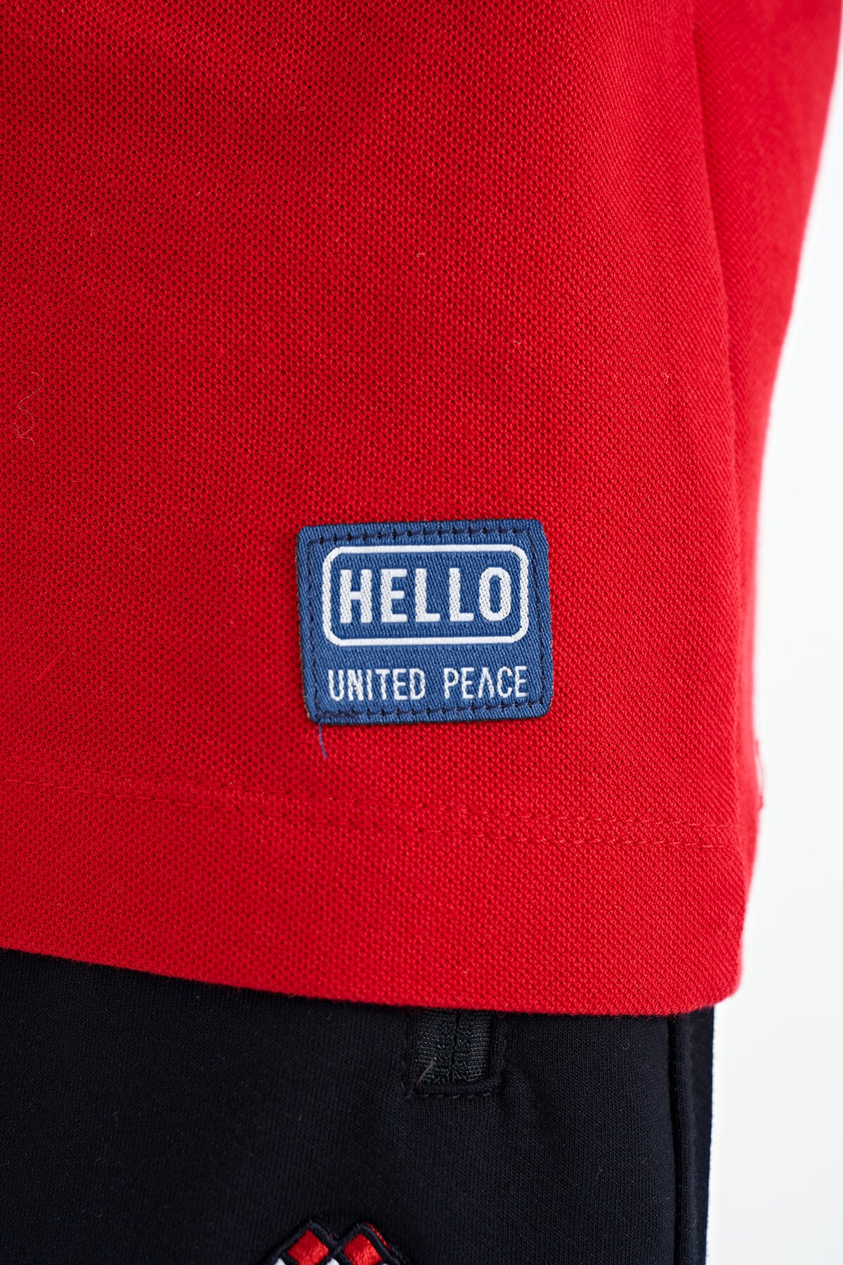Red Print Detailed O Collar Standard Fit Boys T-Shirt - 11145