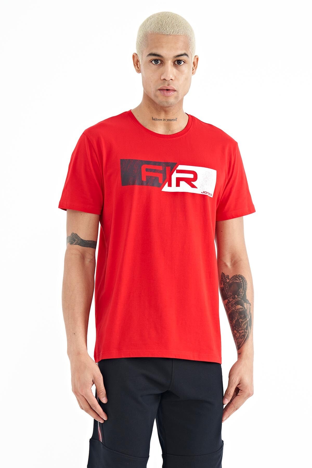 Casey Red Standard Fit Men's T-Shirt - 88205