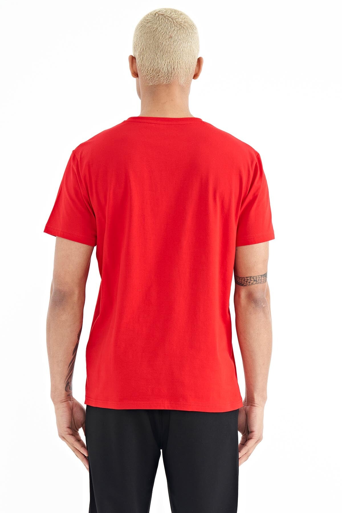 Tylor Red Print Men's T-Shirt - 88227