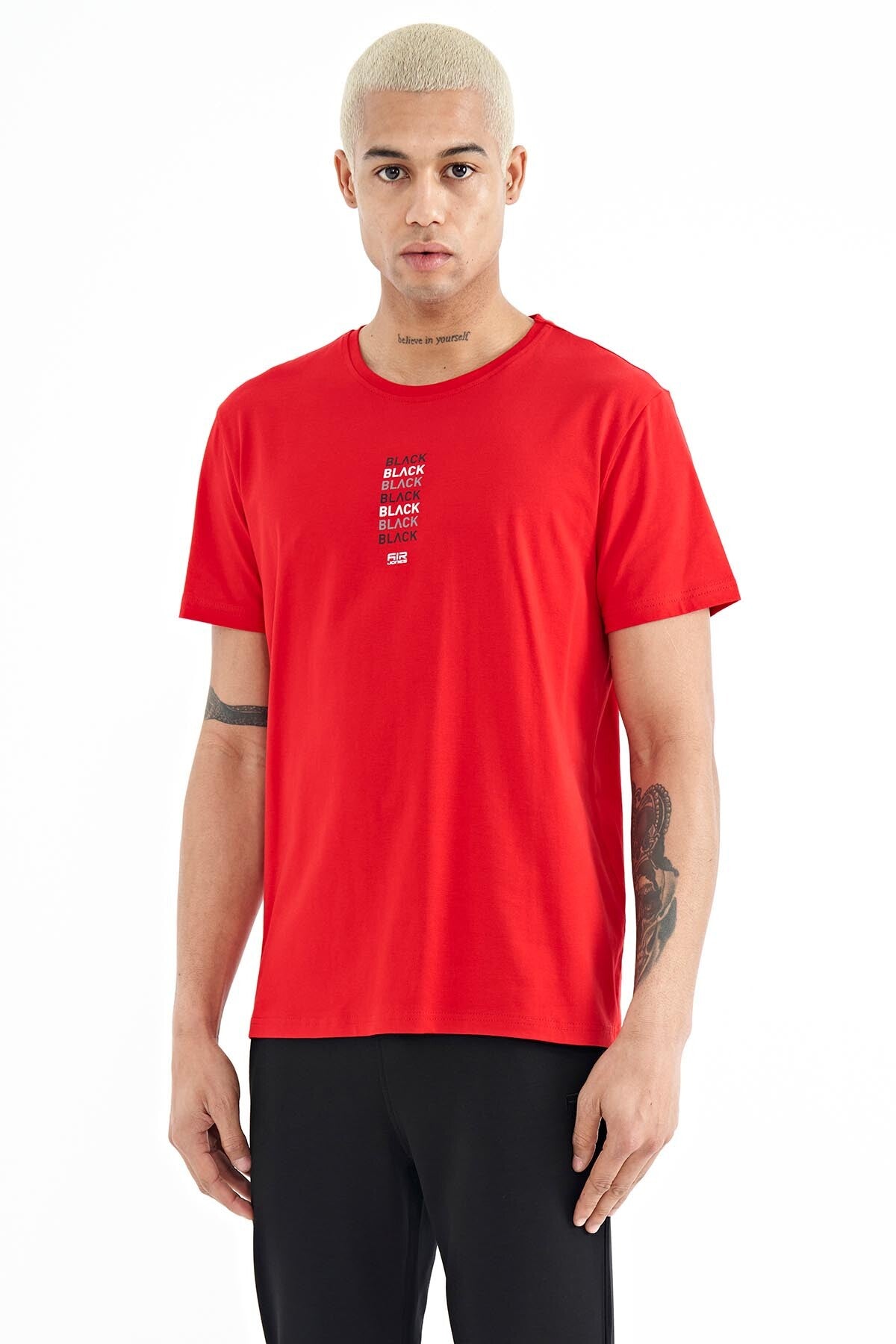 Tylor Red Print Men's T-Shirt - 88227