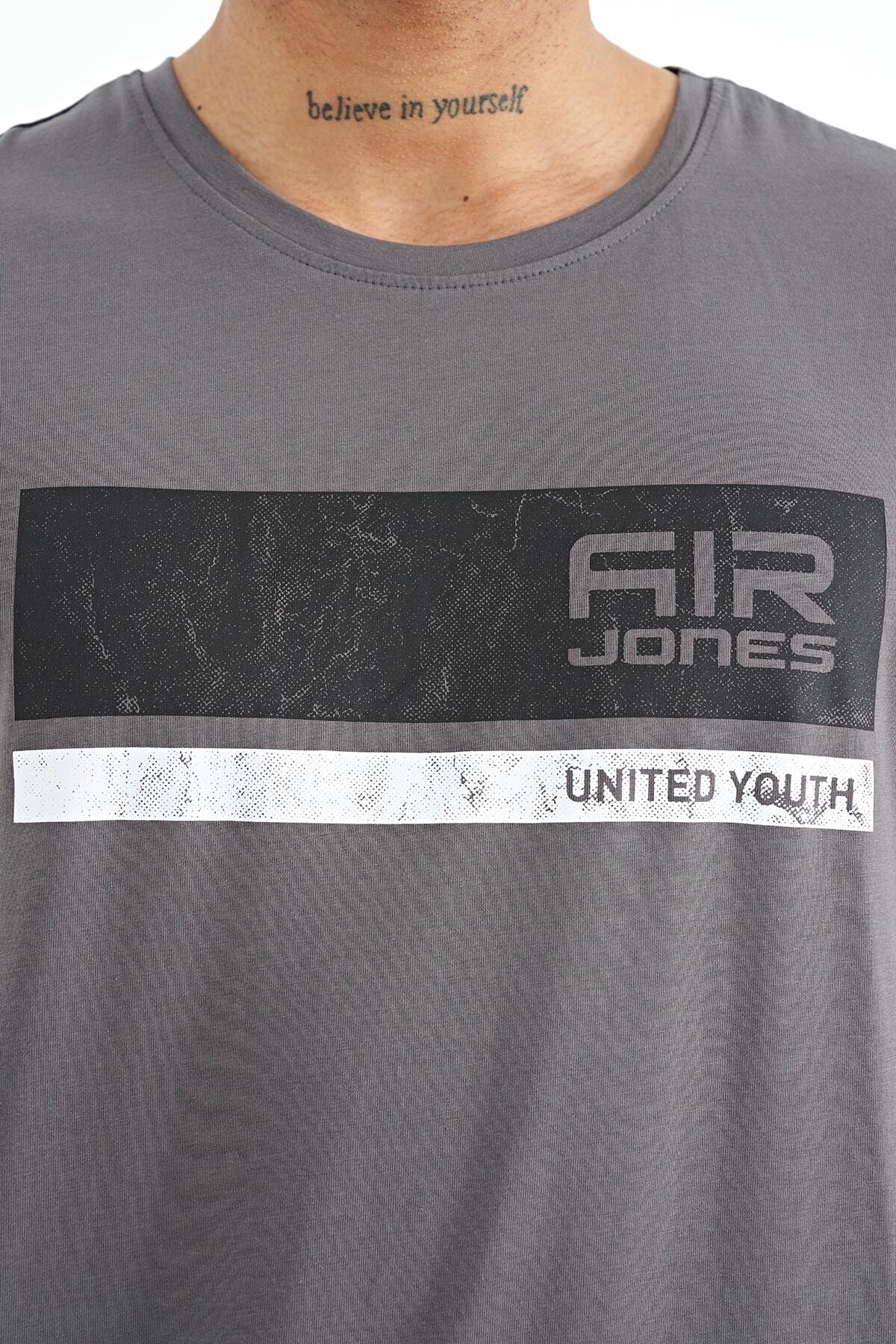 Luke Grey O Collar Men's T-Shirt - 88221