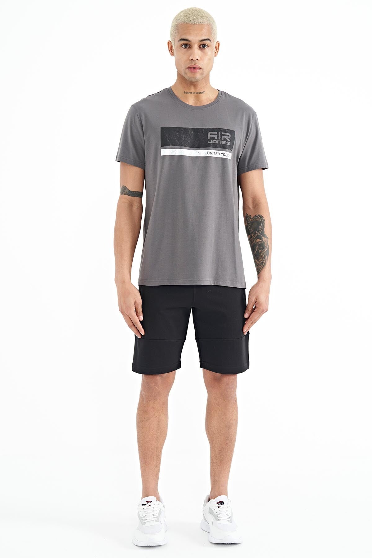 Luke Grey O Collar Men's T-Shirt - 88221