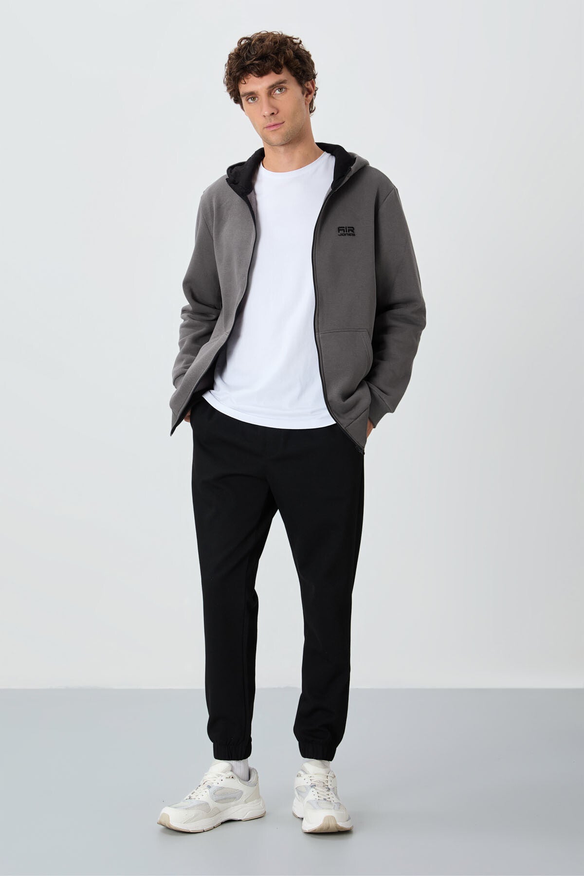 Hector Dark Grey Brushed Men's Sweatshirt - 88139