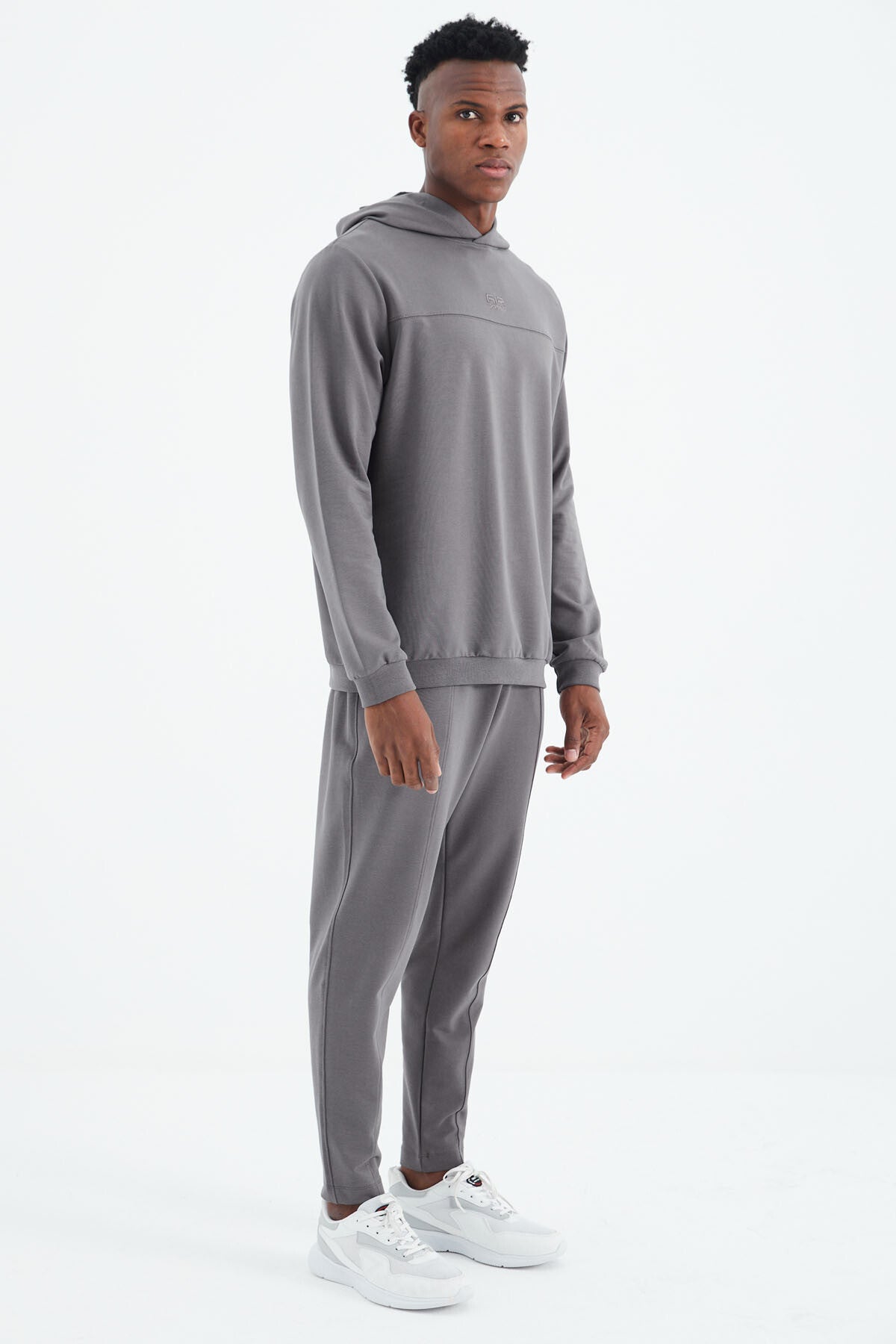 Kelvin Dark Gray Kelvin Basic Men's Tracksuit Set - 85230