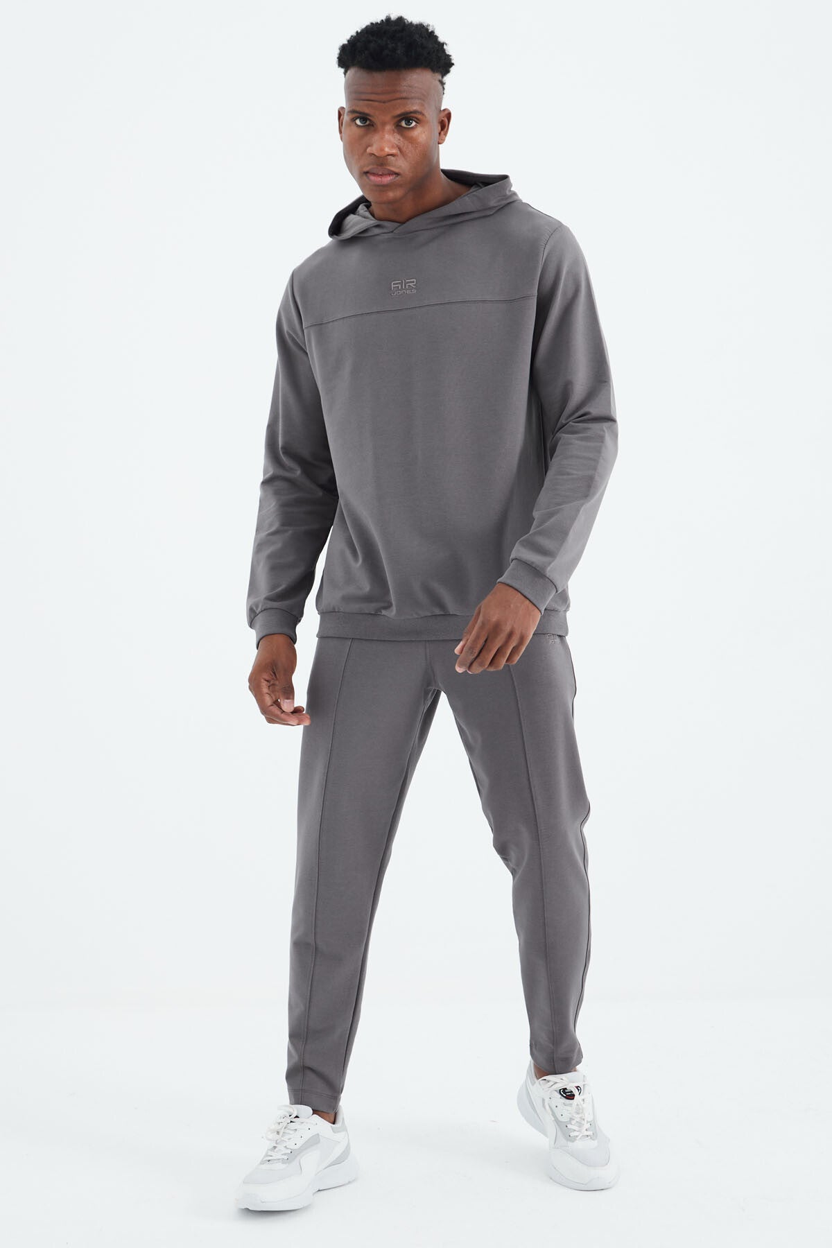 Kelvin Dark Gray Kelvin Basic Men's Tracksuit Set - 85230