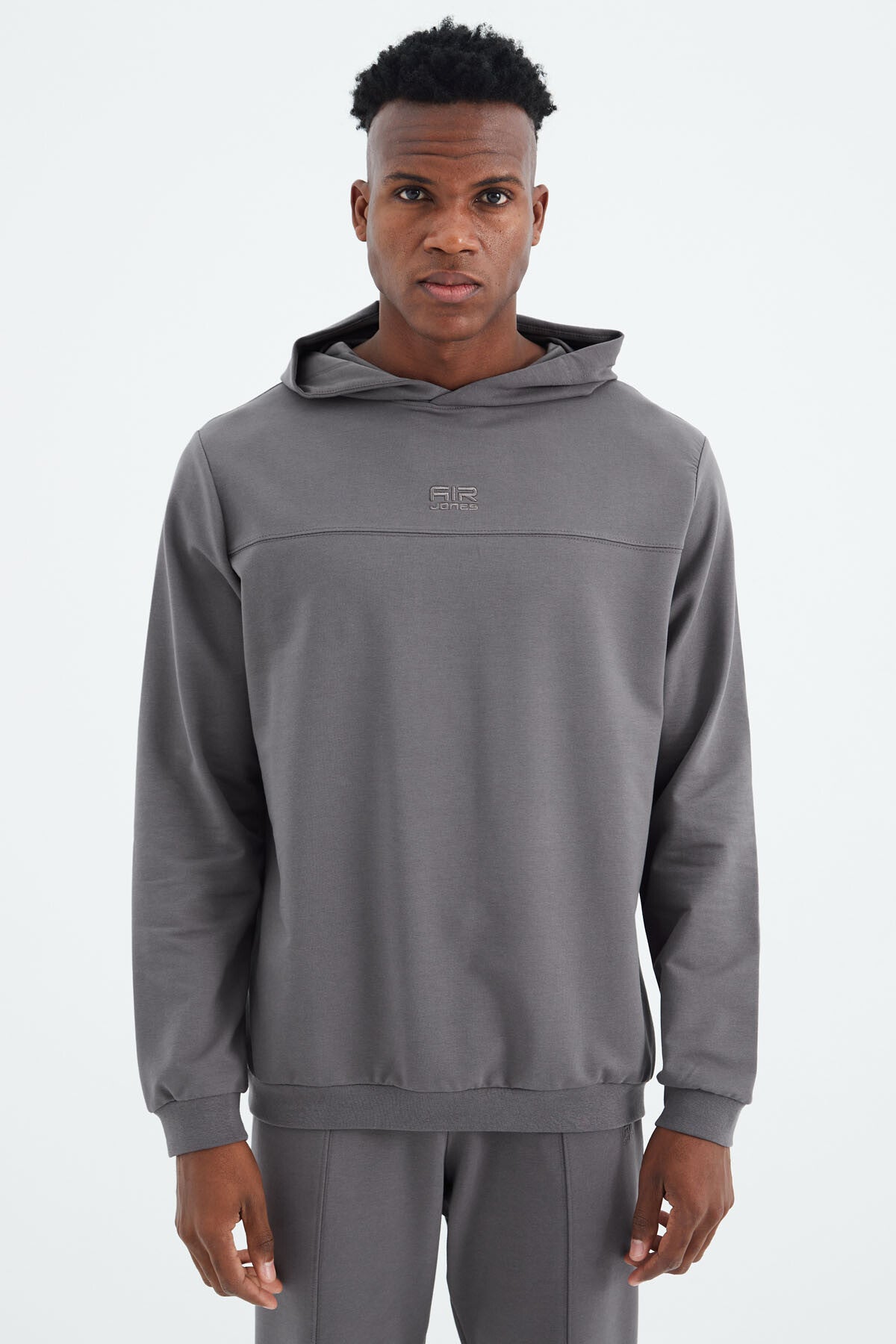 Kelvin Dark Gray Kelvin Basic Men's Tracksuit Set - 85230