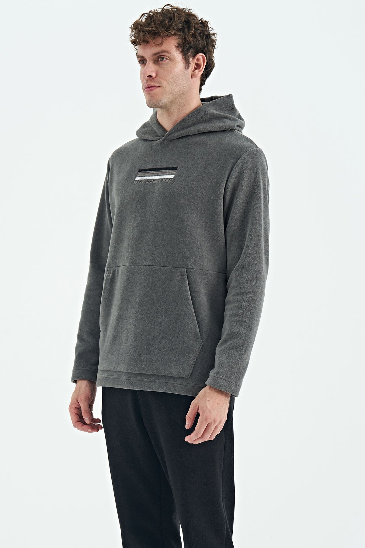 Dark Grey Men's Fleece Sweatshirt - 88301