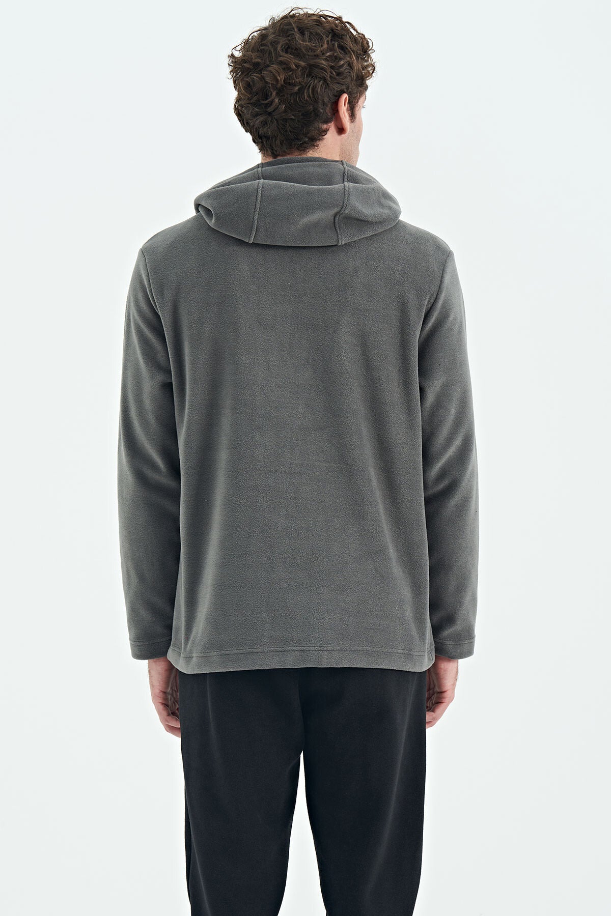 Dark Grey Men's Fleece Sweatshirt - 88301