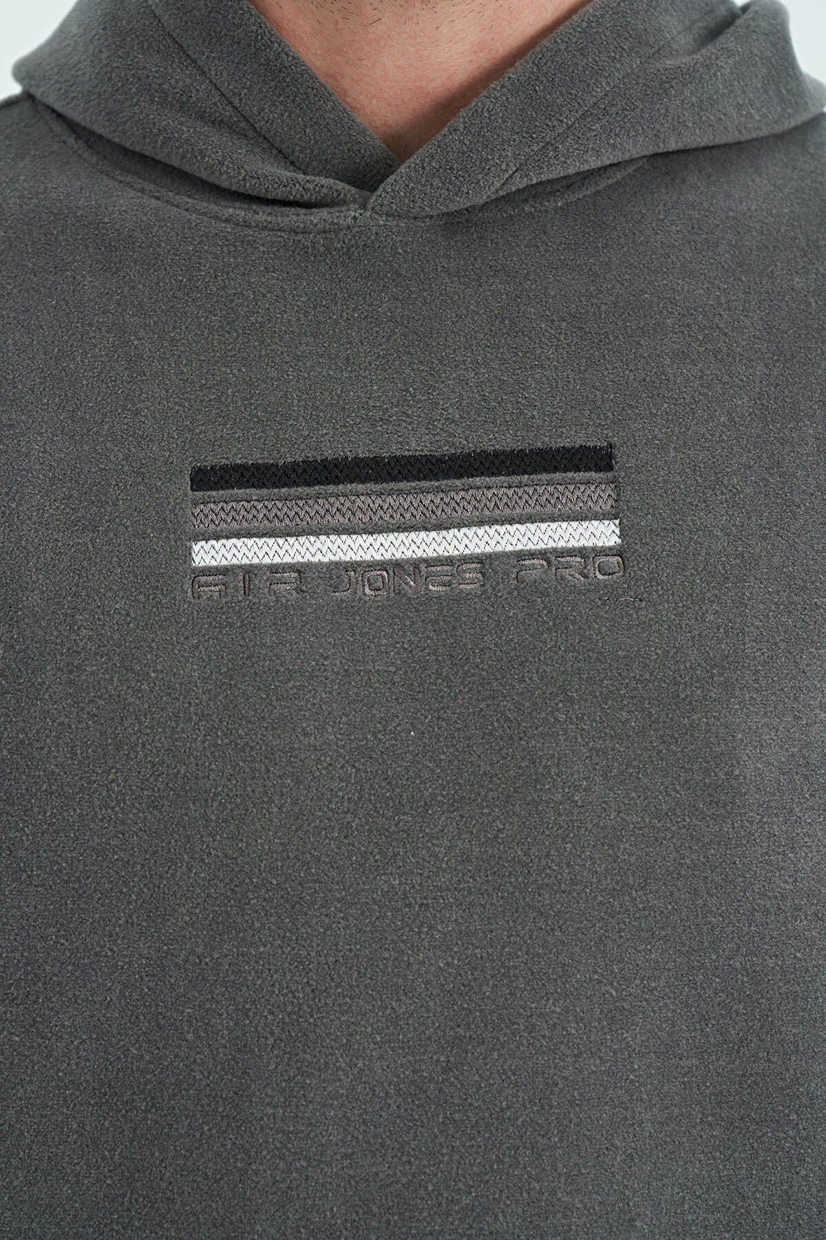 Dark Grey Men's Fleece Sweatshirt - 88301