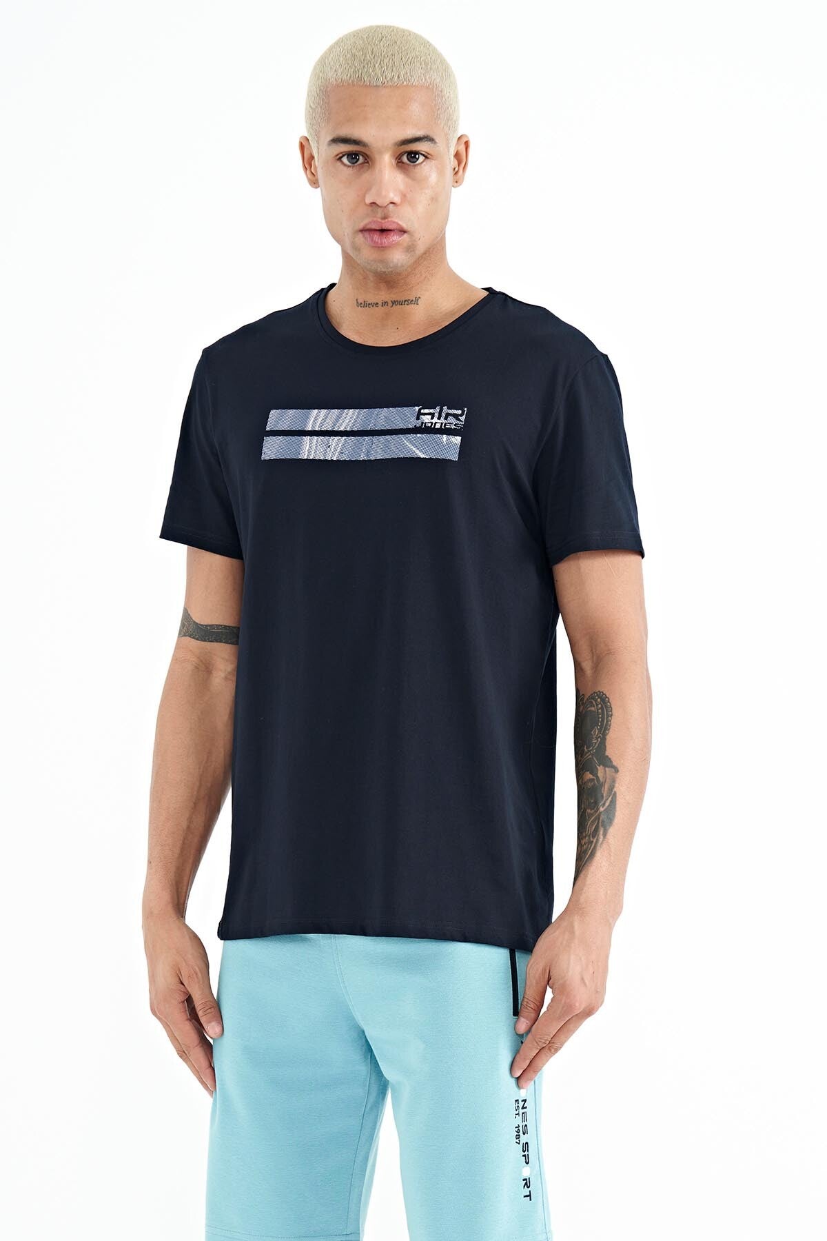Peter Lacivert O Collar Men's T-Shirt - 88204